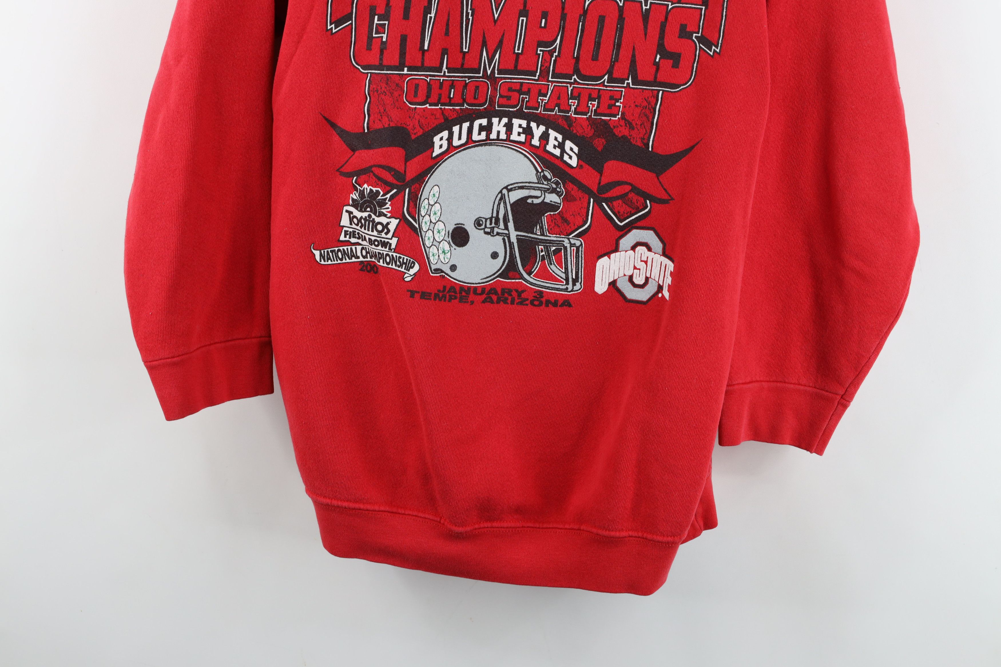 Vintage Vintage Champs Ohio State University Football Sweatshirt Red Size M / US 6-8 / IT 42-44 - 3 Thumbnail