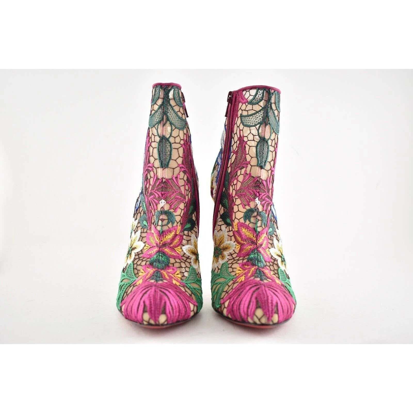 Christian Louboutin Christian Louboutin Miss Tennis 100 Multicolor Mesh Lace Size US 5 / IT 35 - 6 Thumbnail