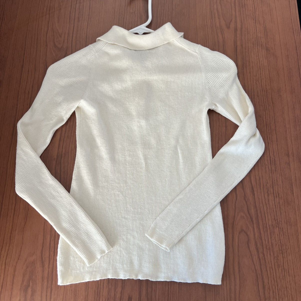 Nili Lotan Nili Lotan Collared Sweater XS Wool Blend Luxe Pullover Size XS / US 0-2 / IT 36-38 - 3 Thumbnail