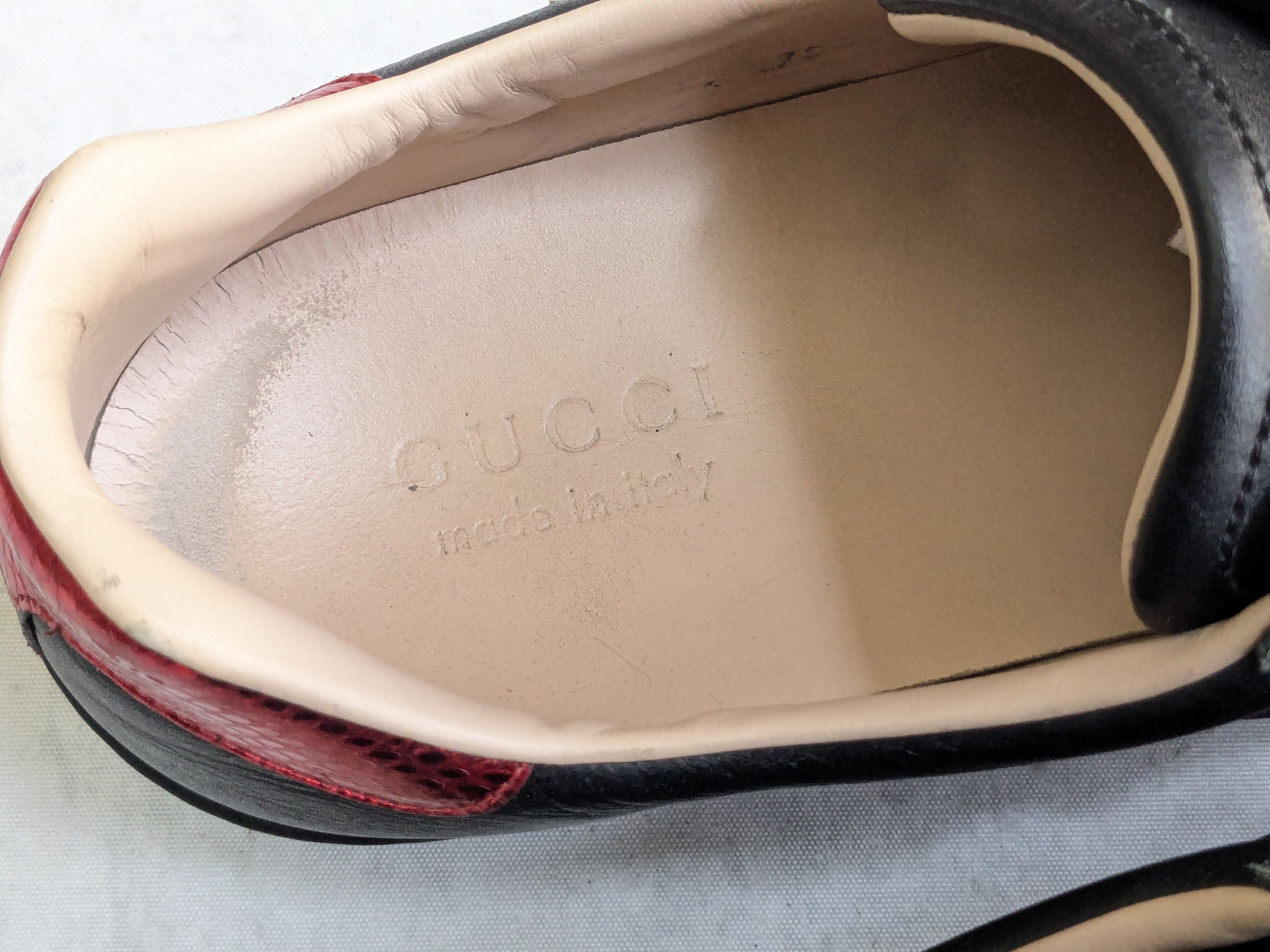 Gucci Gucci Ace Sneakers Black Flames 9 Leather Size US 9 / EU 42 - 8 Thumbnail