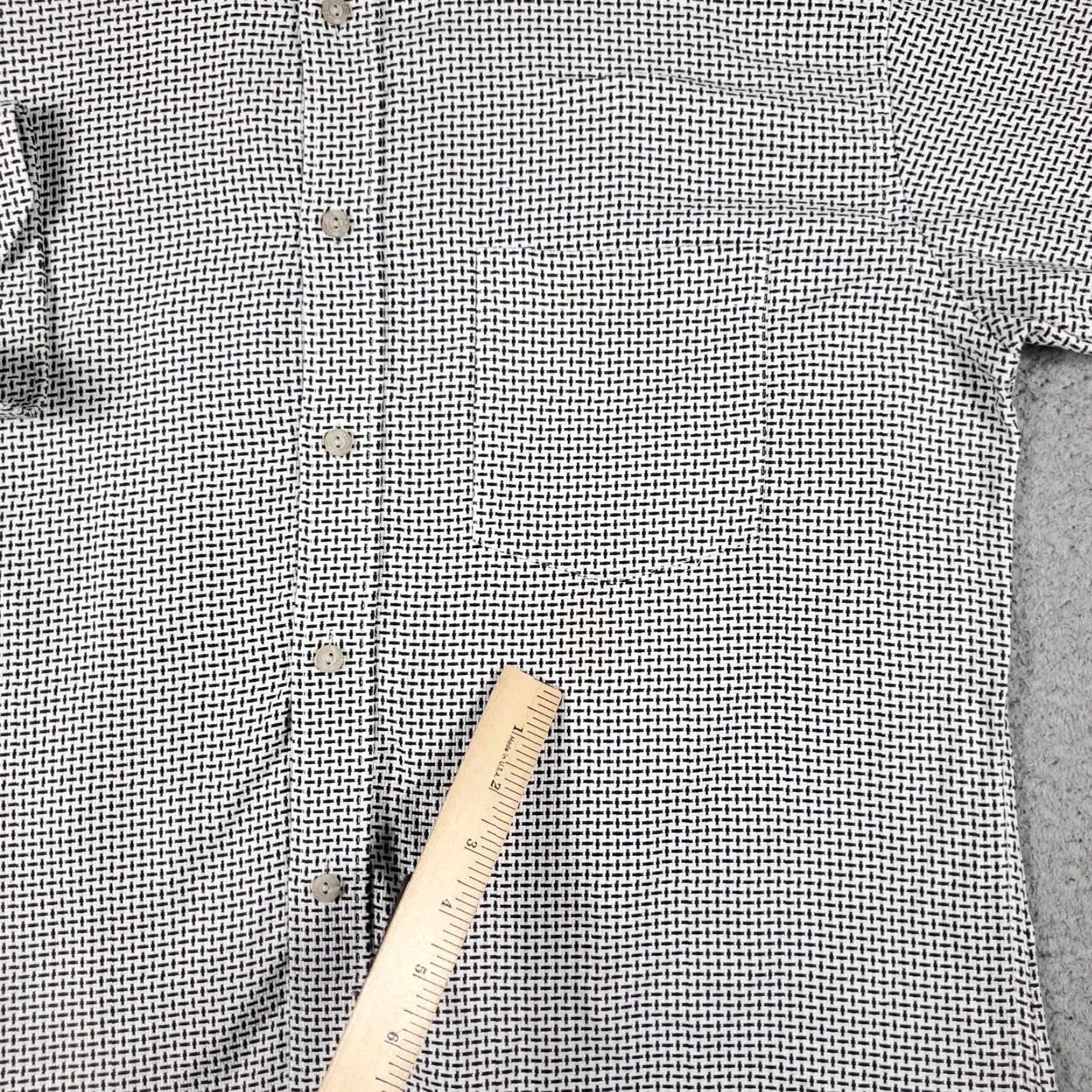 BUGATCHI Bugatchi Uomo Button-Up Shirt Mens Large Gray Check Long Sleeve Size US L / EU 52-54 / 3 - 3 Thumbnail
