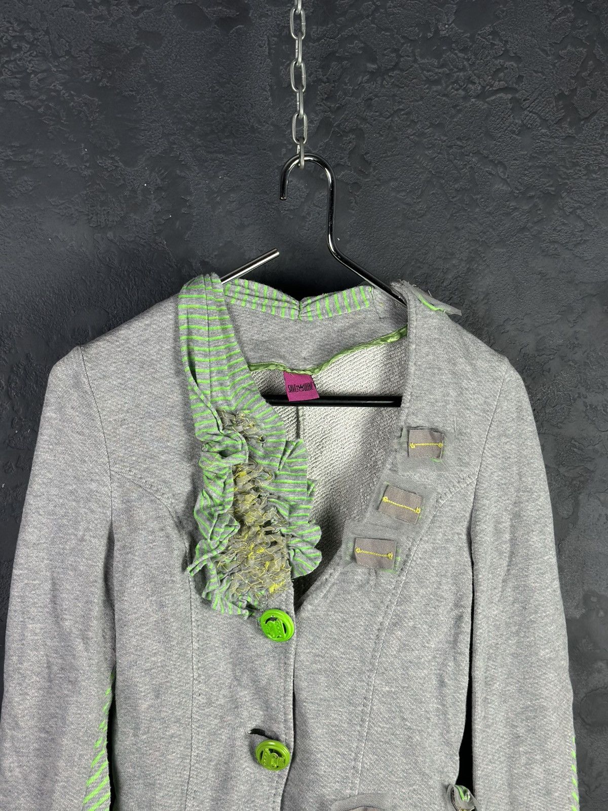 Designer × Jean Paul Gaultier Women’s Save The Queen Knit Jacket Jean Paul Gaultier Style Size M / US 6-8 / IT 42-44 - 2 Thumbnail