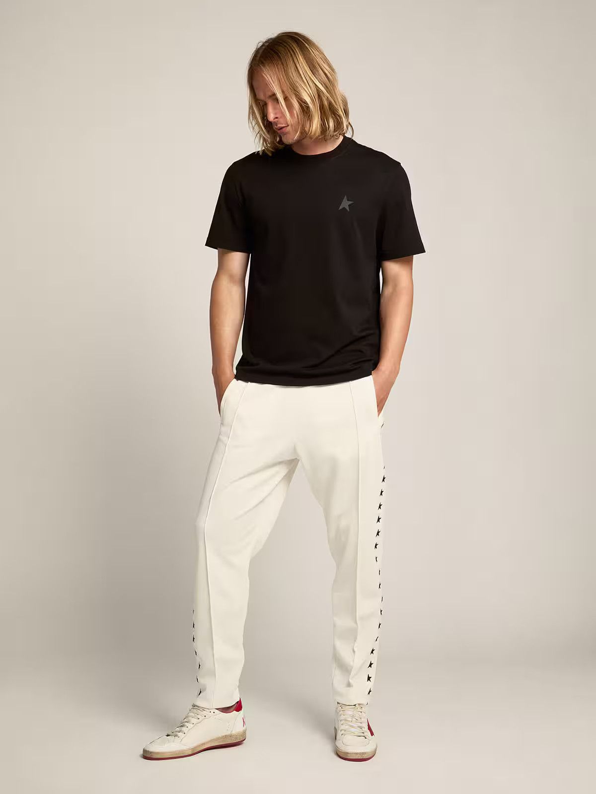 Golden Goose o1s22i1n1224 Cotton T-Shirt in Black Size US M / EU 48-50 / 2 - 4 Thumbnail