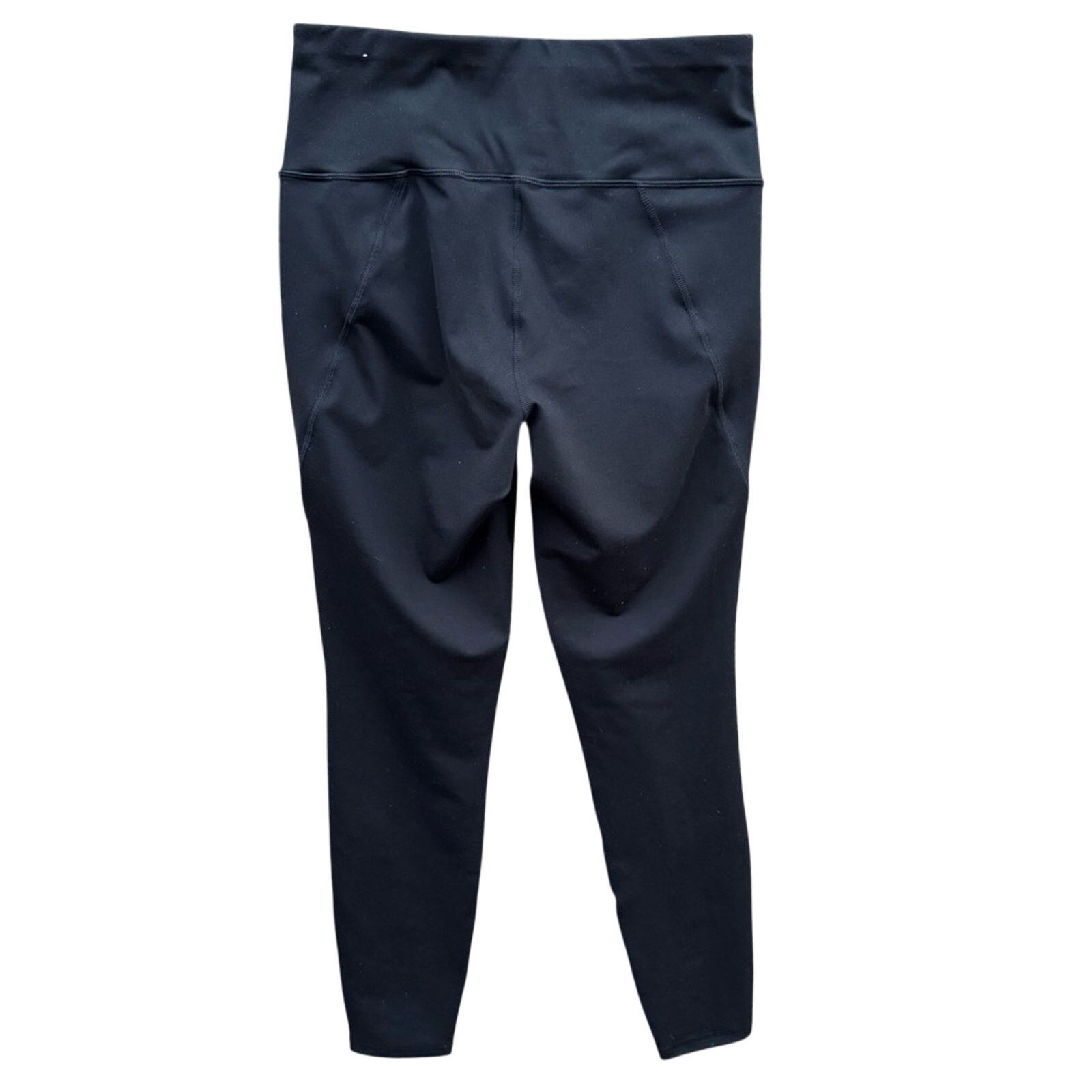 Old Navy New Old Navy Womens Medium Pleather Front Leggings w Pockets Size 29" - 3 Thumbnail
