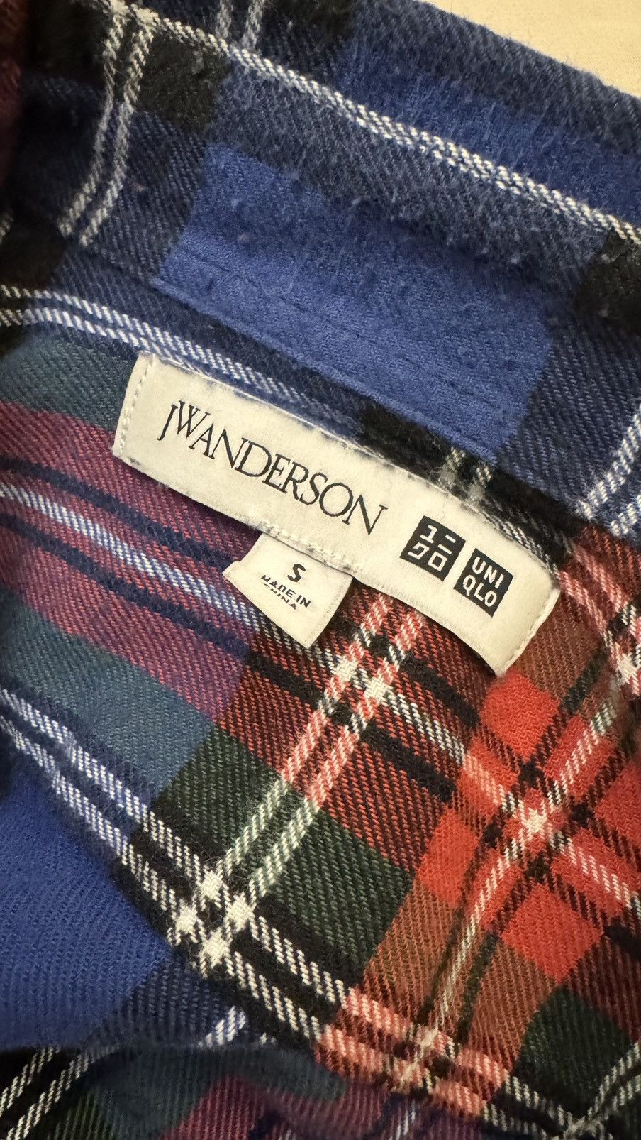 JW Anderson × Uniqlo JW Anderson x Uniqlo Blue Flannel Shirt Size US S / EU 44-46 / 1 - 5 Thumbnail