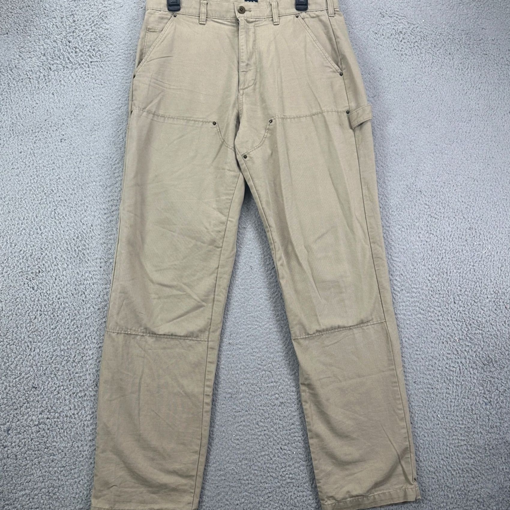 Gap GAP Mens Carpenter Pants 31X32 Tan Flat Front Workwear Straight Pockets Outdoor Pants Mens Size US 31 - 2 Thumbnail