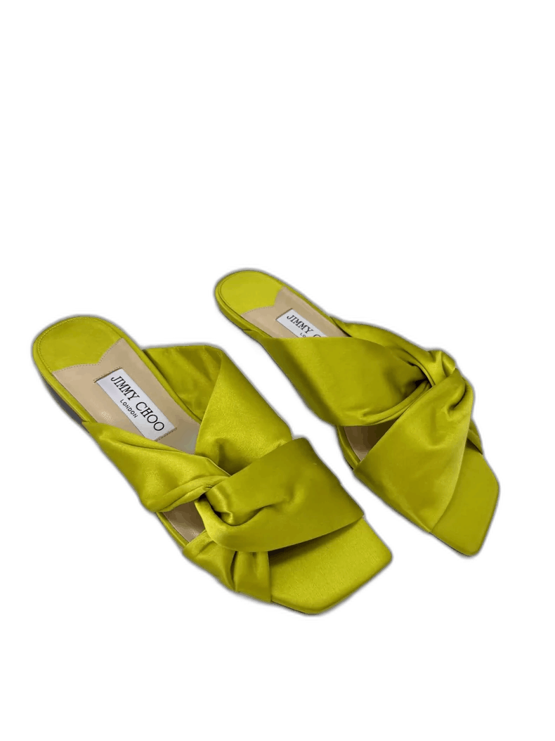 Jimmy Choo Jimmy Choo Satin Bow Slide Sandals Size US 6 / IT 36 - 1 Thumbnail