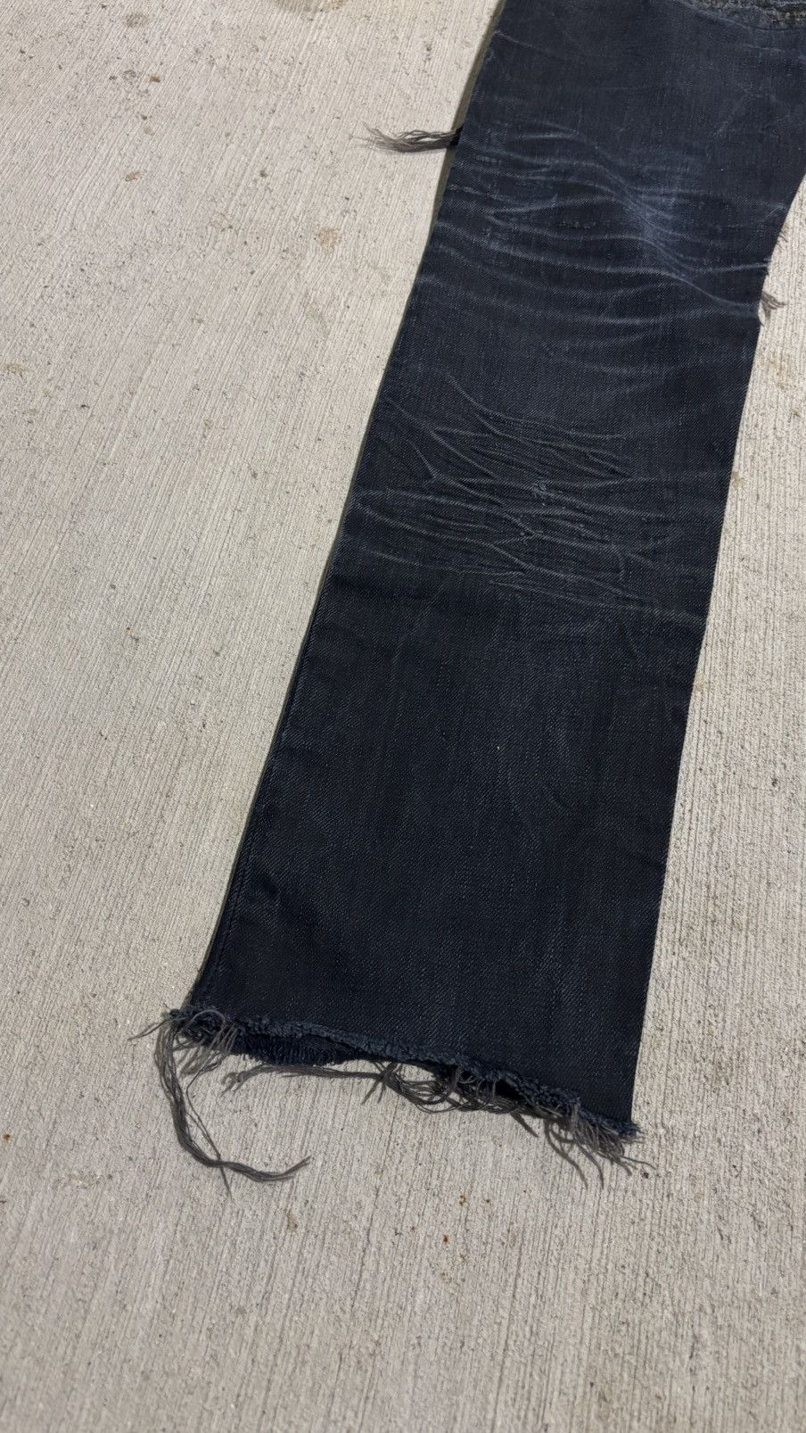 Rick Owens Drkshdw Rick Owens Distressed Detroit Cut Denim Size US 32 / EU 48 - 14 Thumbnail