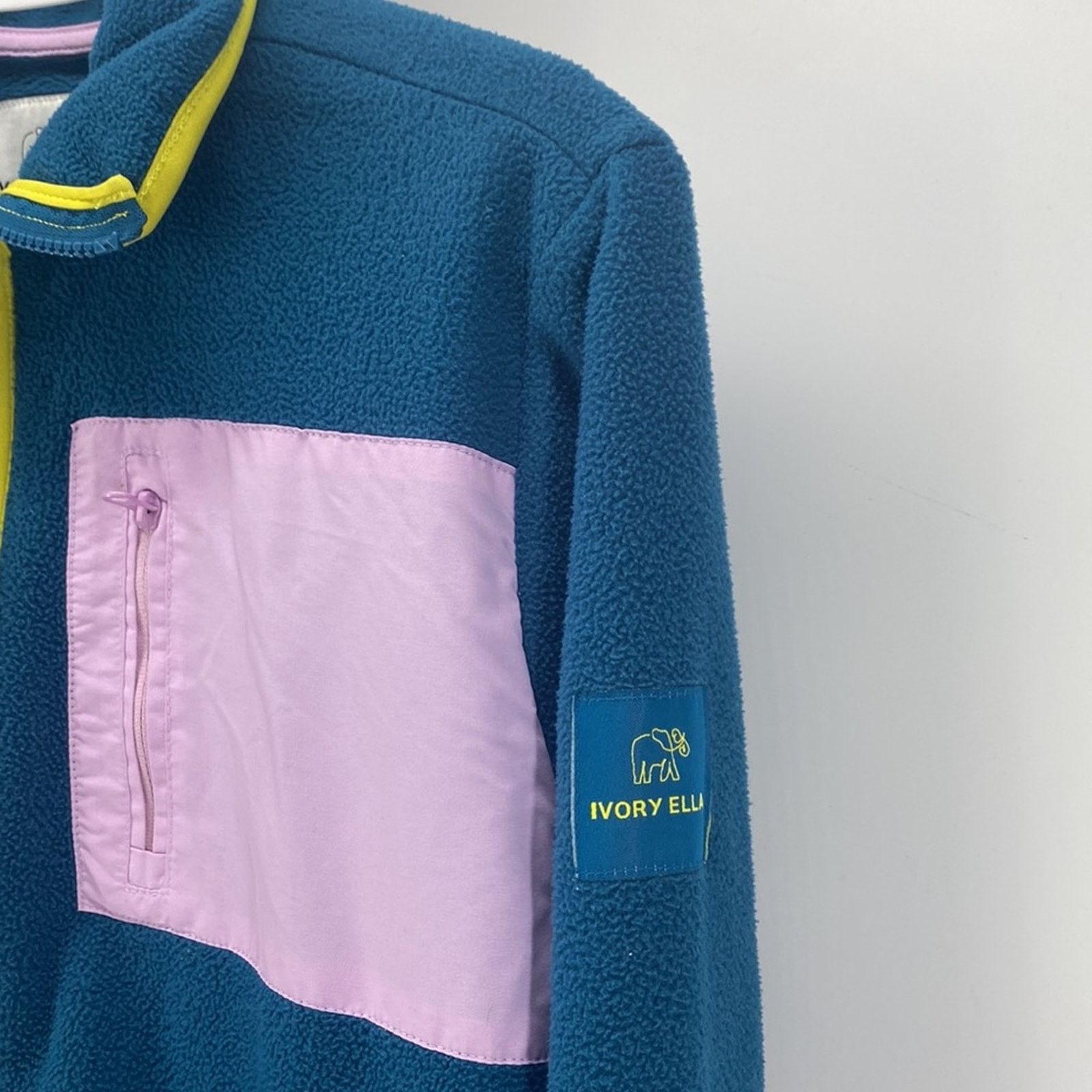Other Ivory Ella Full Zip Fleece Jacket Turquoise Pink size S Size S / US 4 / IT 40 - 4 Thumbnail