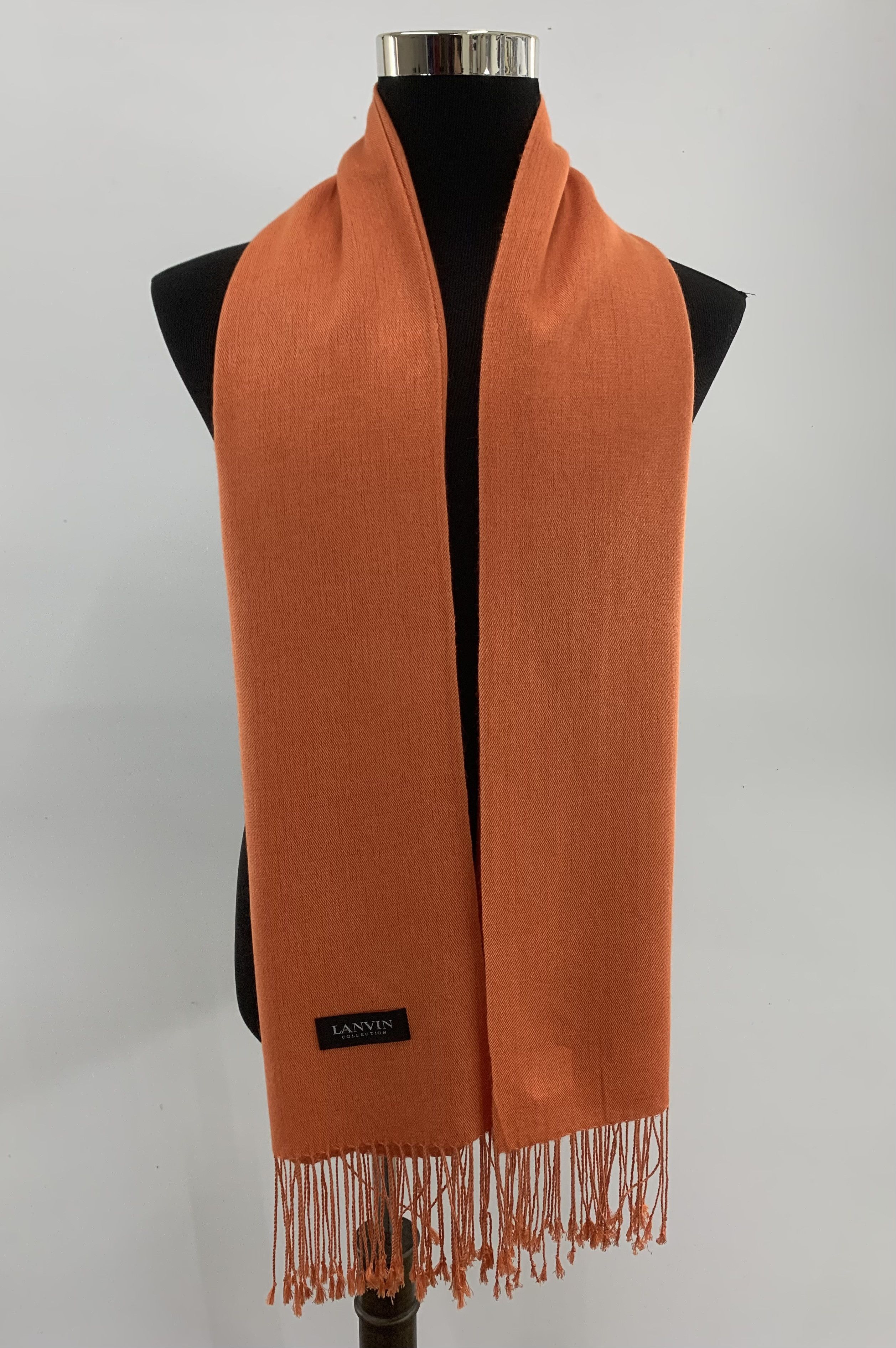 Lanvin Lanvin Scarf Shawl Cashmere Muffler Neck Wrap BL1073 Size ONE SIZE - 2 Thumbnail