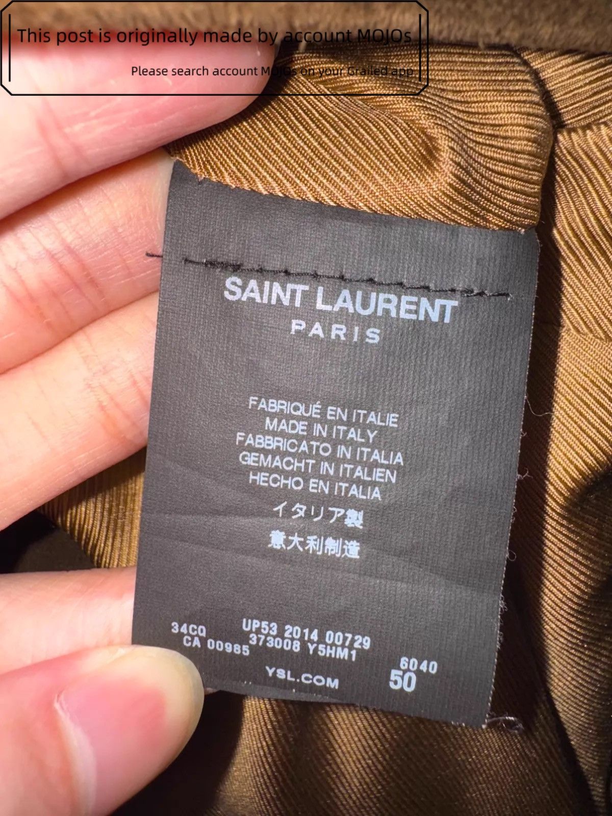 Saint Laurent Paris Sz 50 Saint Laurent Paris 15SS Western Suede Jacket mojos231 Size US M / EU 48-50 / 2 - 6 Thumbnail