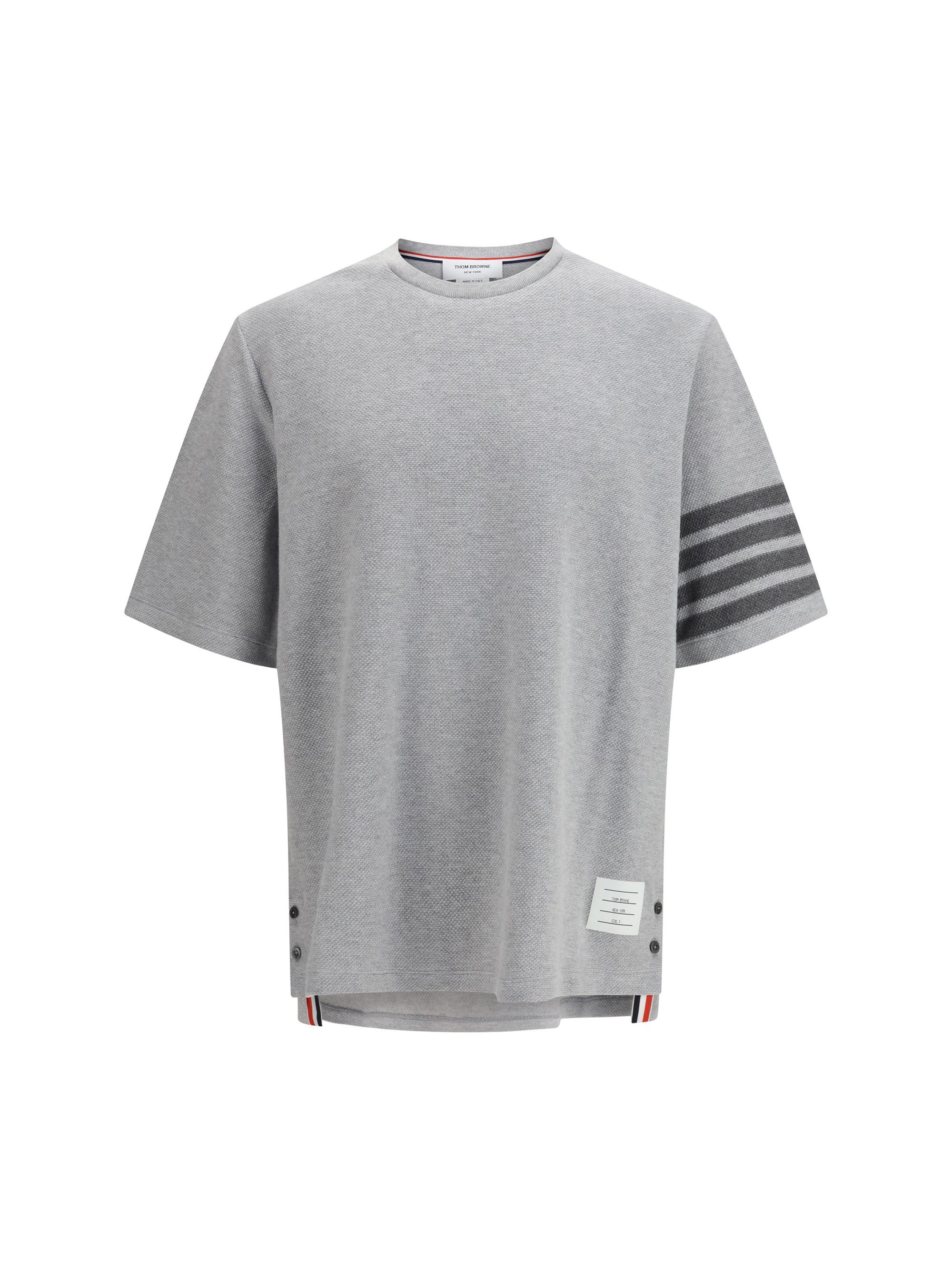 Textured cotton piqué T-shirt