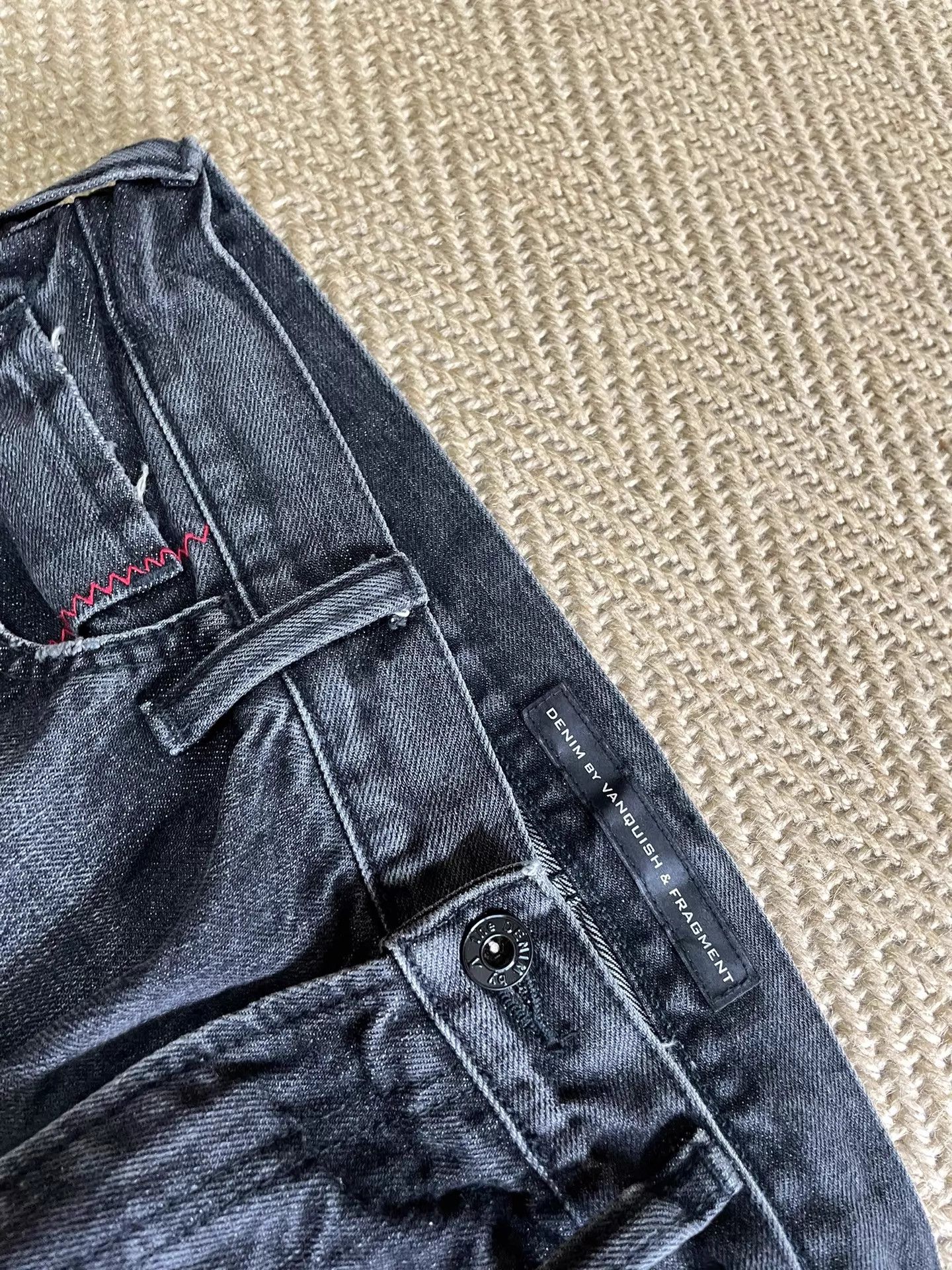 Vanquish VANQUISH x FRAGMENT Black HW Destructed Jeans W36 Size US 36 / EU 52 - 6 Thumbnail