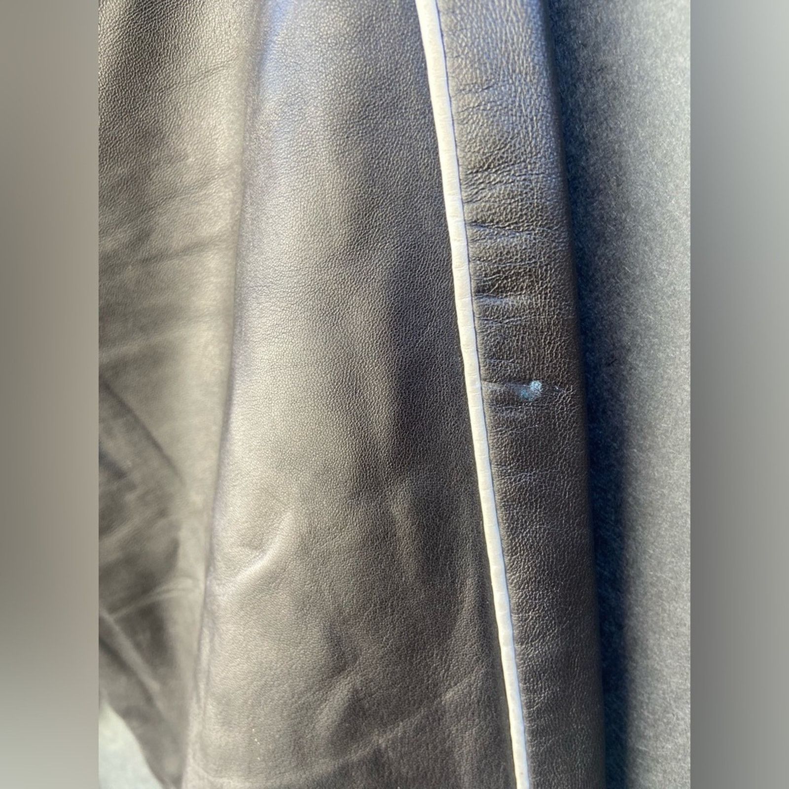 Ralph Lauren Purple Label VTG Ralph Lauren Collection leather pants w racing stripe Size 28" / US 6 / IT 42 - 3 Thumbnail