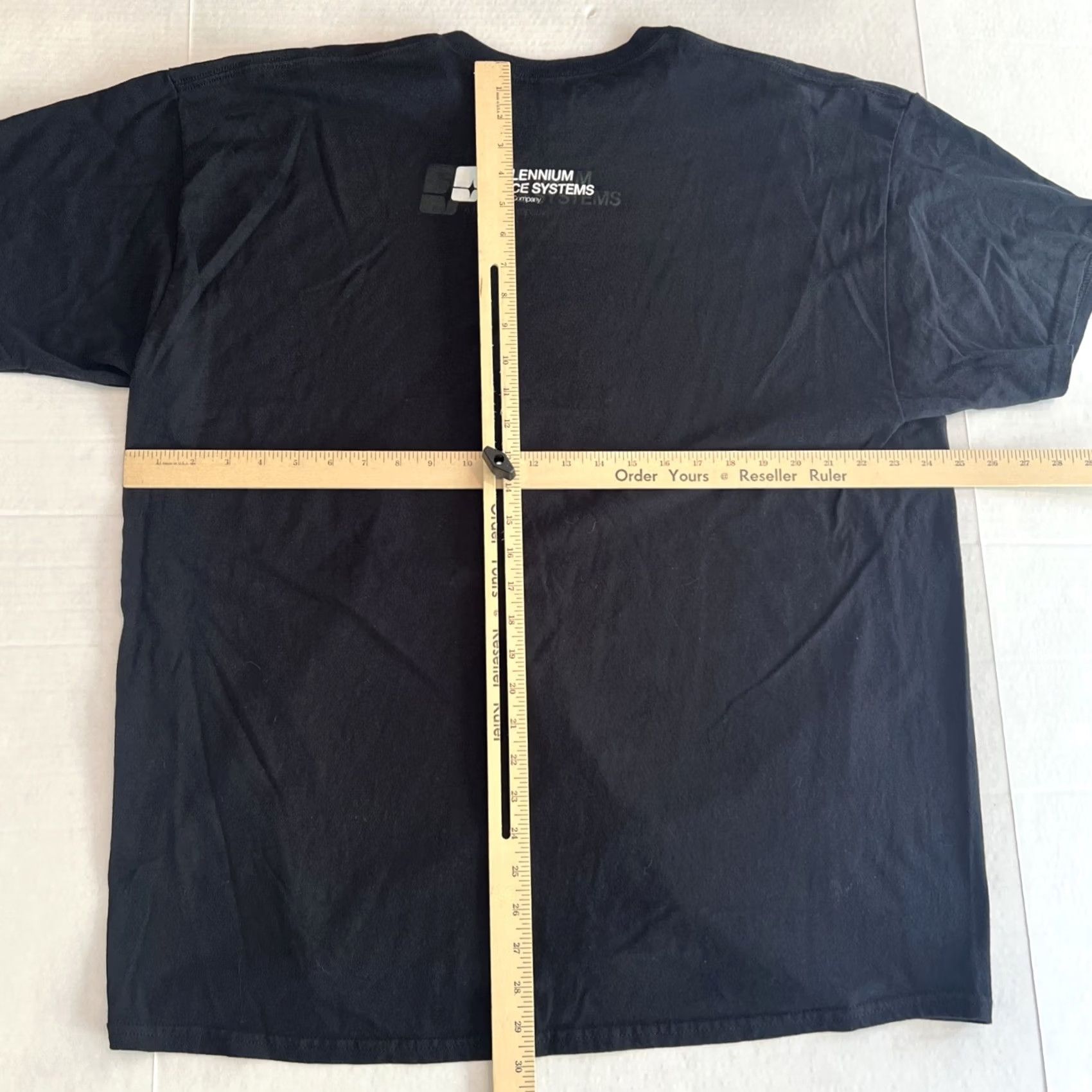 Gildan VINTAGE Millennium Space Systems (A Boeing Company) Shirt Black Space 2XL Mens Graphic Print Space Logo Crew Neck Short Sleeve Cotton Gildan Shirt Size US XXL / EU 58 / 5 - 6 Thumbnail