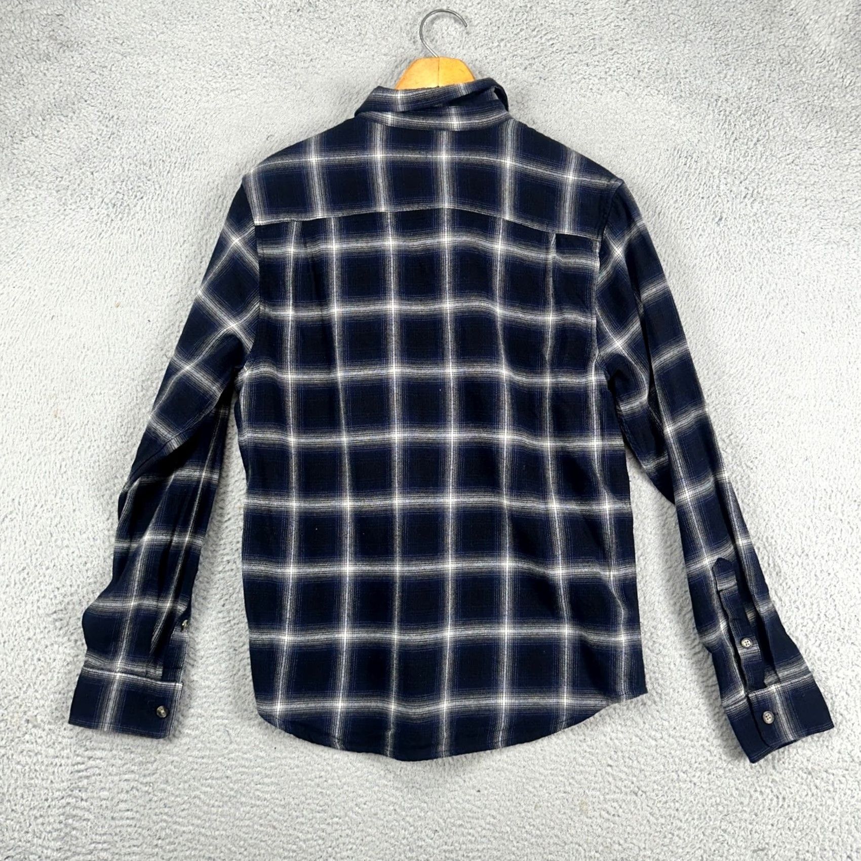 Lucky Brand Lucky Brand Mens Button-Up Shirt Medium Blue Plaid Long Sleeve Pockets NEW Size US M / EU 48-50 / 2 - 4 Thumbnail