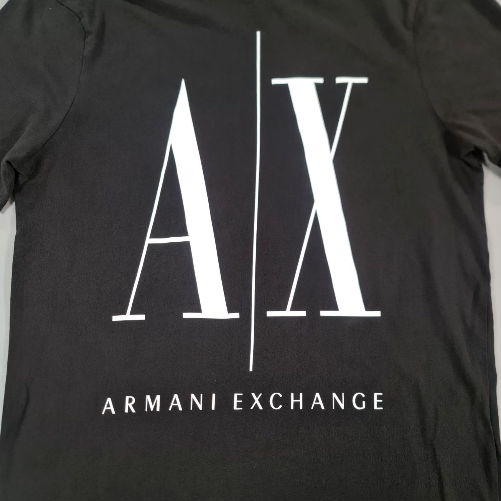 Armani Exchange Armani Exchange Mens T Shirt Black XS Icon Big Logo Cotton Tee Shirt Size US XS / EU 42 / 0 - 4 Thumbnail