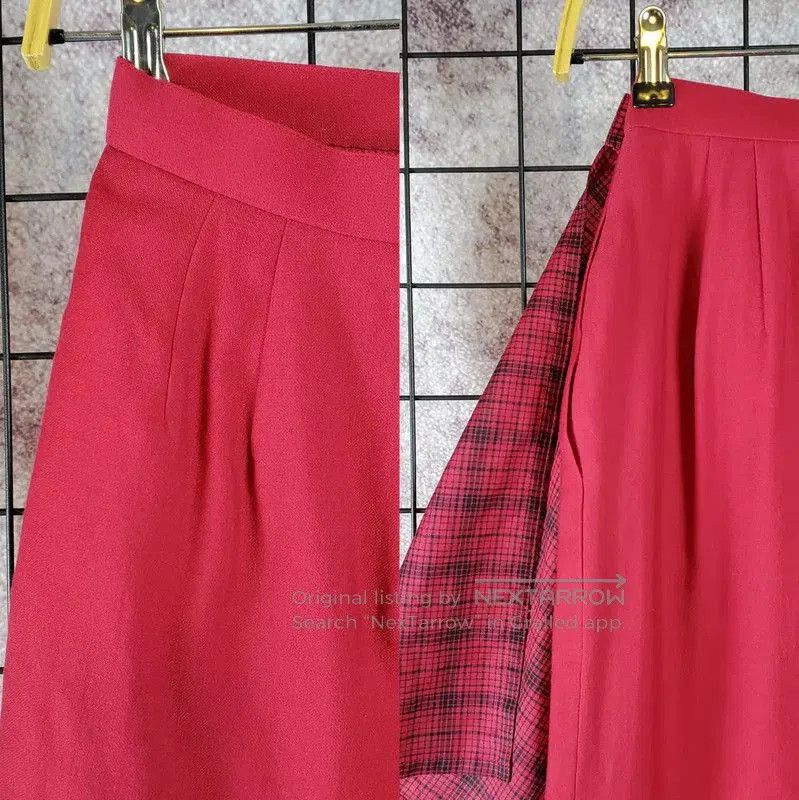 Dior Dior Irregular Red Wool Mini Skirt . Size 23" - 7 Thumbnail
