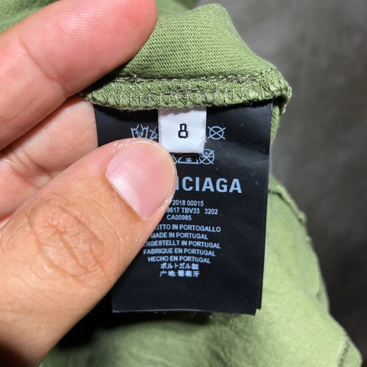 Balenciaga Balenciaga Spell Out Embroidered Tee Size US XXS / EU 40 - 10 Thumbnail