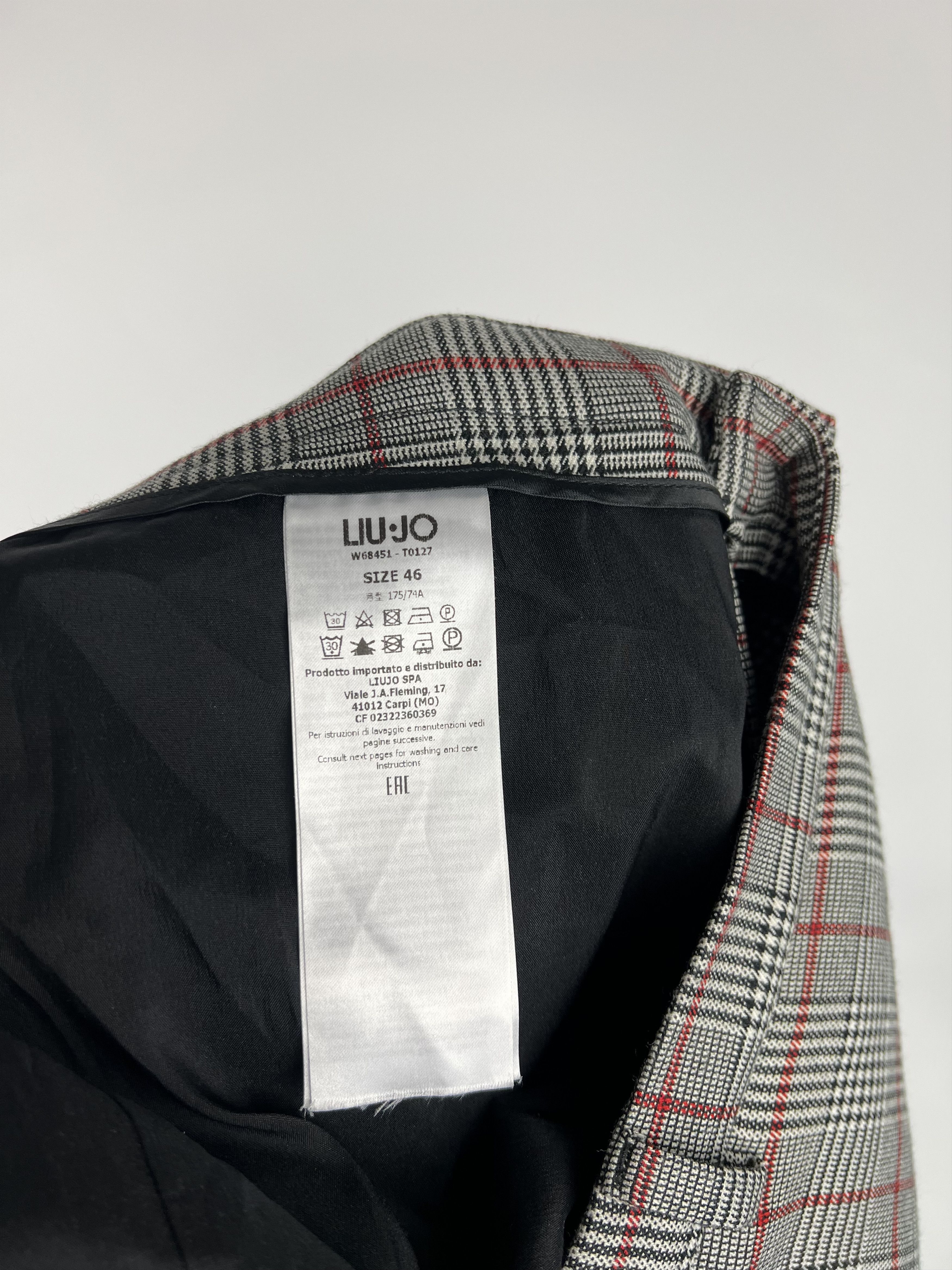 Liu Jo Liu-Jo Women's Check Pants Size 46 Size 32" / US 10 / IT 46 - 8 Thumbnail