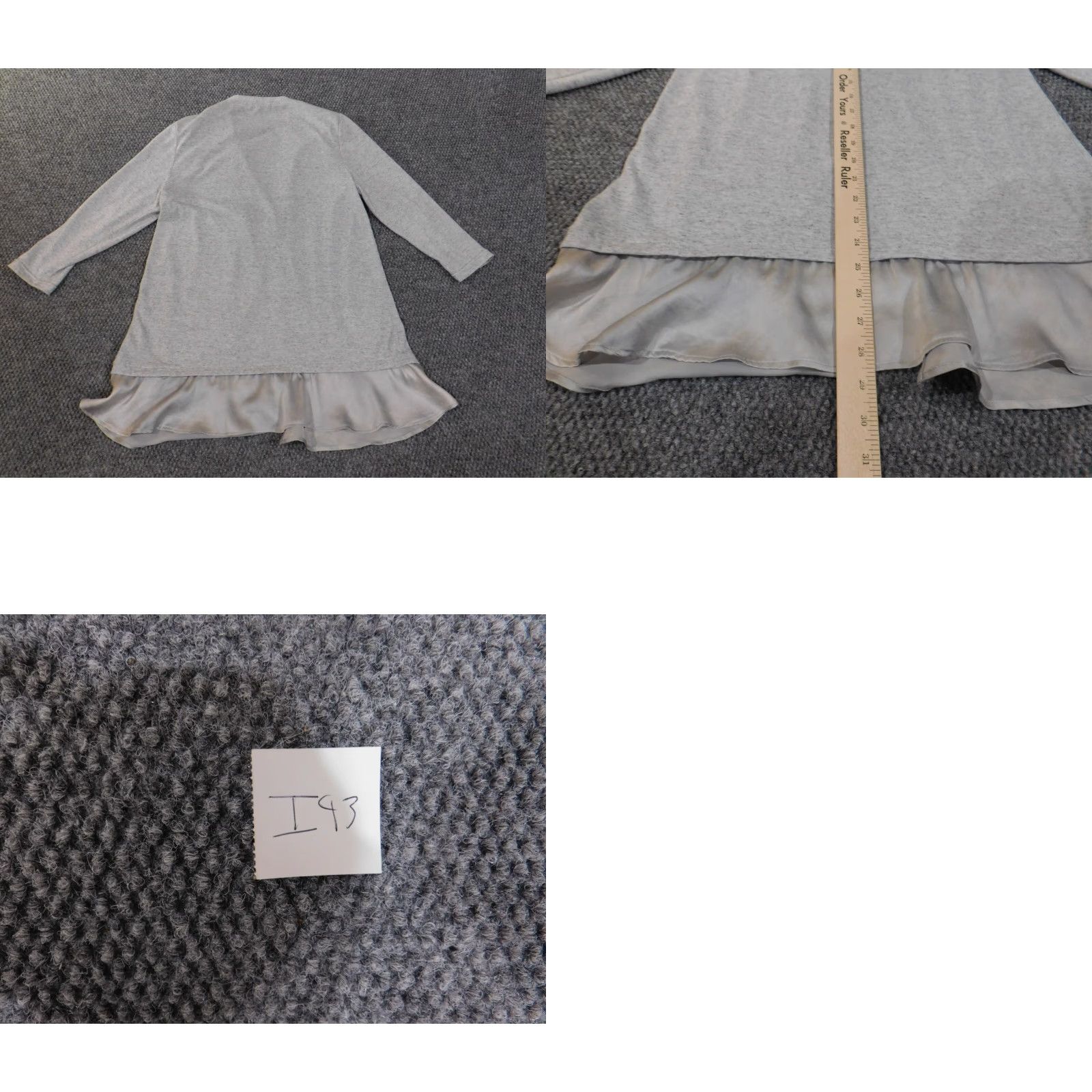 Soft Surroundings Soft Surroundings Cardigan Sweater Women Long Sleeve V-Neck Pullover Gray XS S Regular Knit Linen Polyester Logo Modern Vintage No Size S / US 4 / IT 40 - 8 Thumbnail