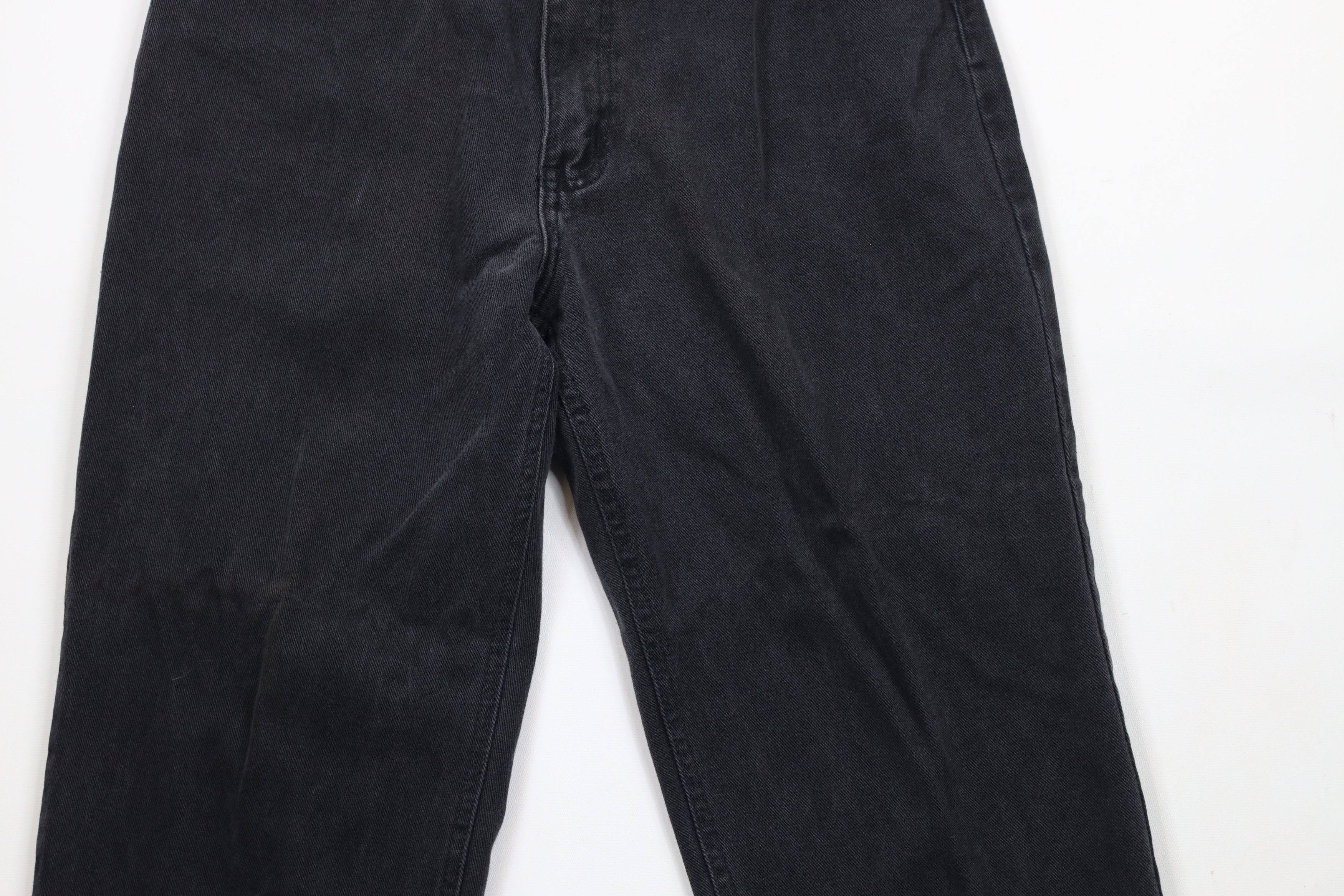 Vintage Vintage 90s Streetwear Straight Leg Denim Jeans Black Size US 30 / EU 46 - 3 Thumbnail