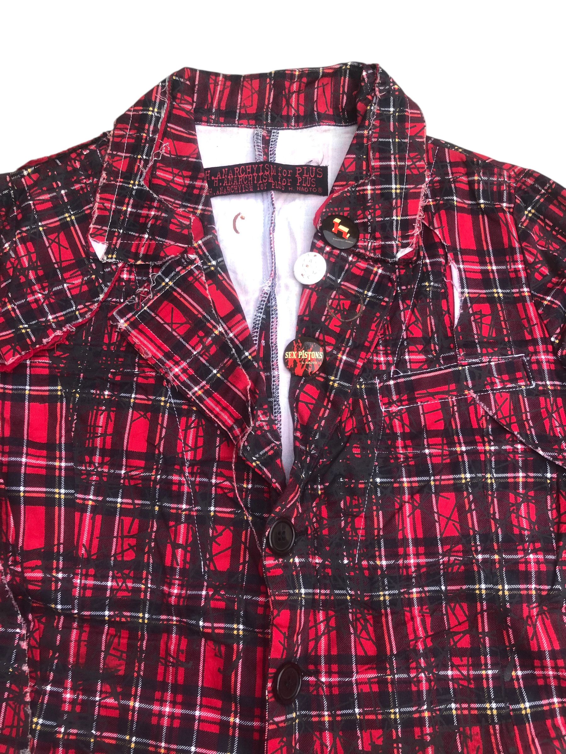 If Six Was Nine 🔥Y2K H.NAOTO H.ANARCHYISM Coat Vest Bondage Tartan Punk Size US M / EU 48-50 / 2 - 5 Thumbnail
