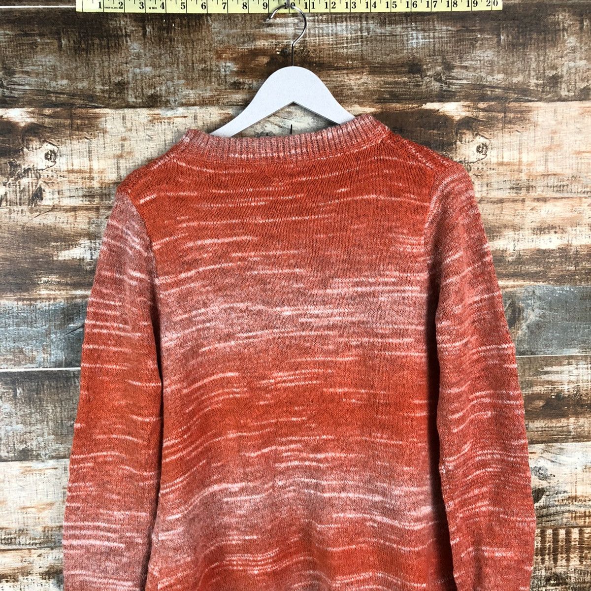 Japanese Brand DL Jeume Maman Orange Knitwear #C437 Size US M / EU 48-50 / 2 - 13 Thumbnail