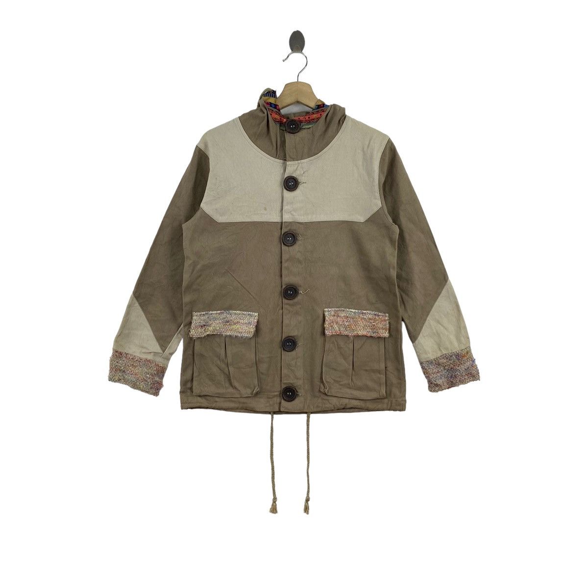 Other FRANK U Outdoor Navajo Aztec Button Up Brown Hoodie Size US S / EU 44-46 / 1 - 1 Thumbnail