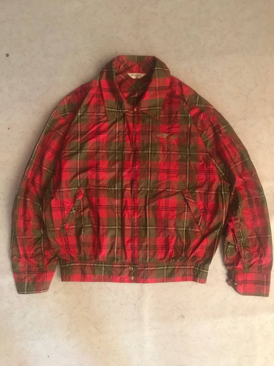 Ellesse × Vintage Ellesse Nylon Tartan Style Jacket Size US S / EU 44-46 / 1 - 1 Thumbnail