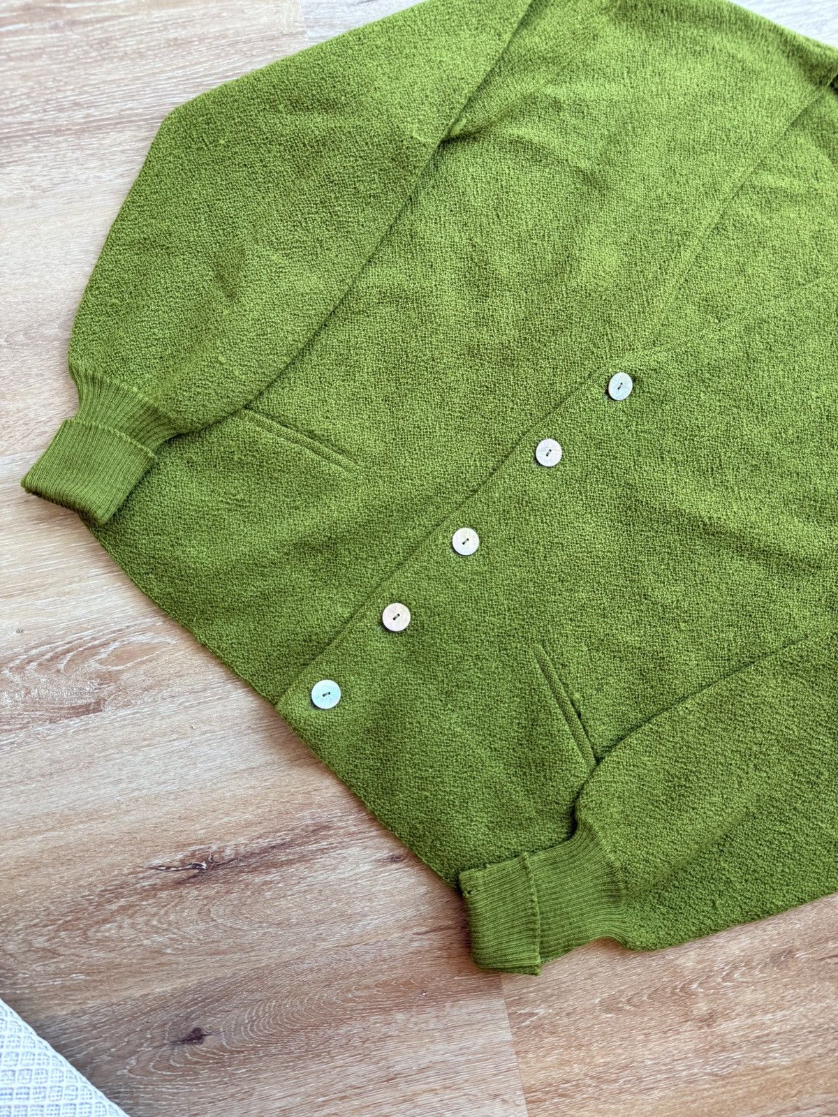 Vintage Vintage 50s 60s Green Mohair Kurt Kobain Grunge Cardigan Size US M / EU 48-50 / 2 - 3 Thumbnail