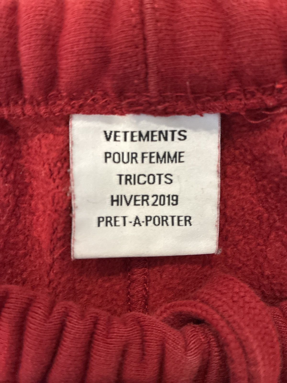 Designer × Vetements AW19 VETEMENTS Spellout Sweatpants Size US 30 / EU 46 - 4 Thumbnail