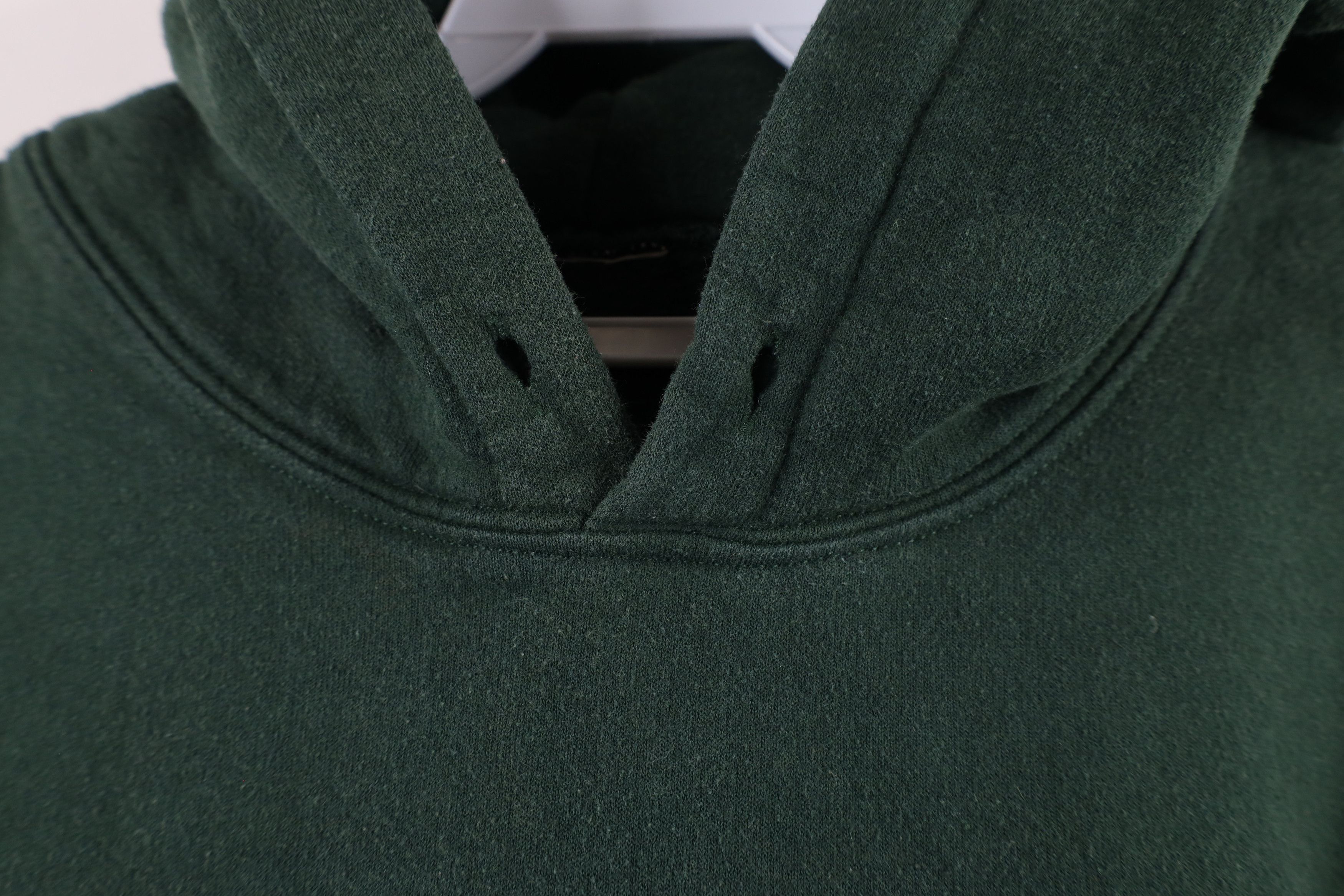 Vintage Vintage 90s Streetwear Blank Heavy Hoodie Sweatshirt Green Size US XXL / EU 58 / 5 - 4 Thumbnail