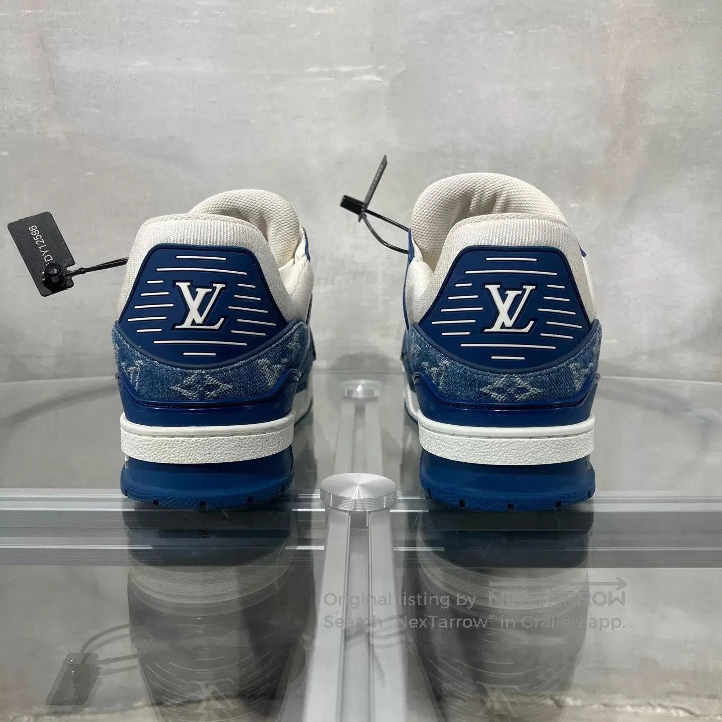 Louis Vuitton Blue High-Top Sneakers Size 9. Size US 9 / EU 42 - 5 Thumbnail