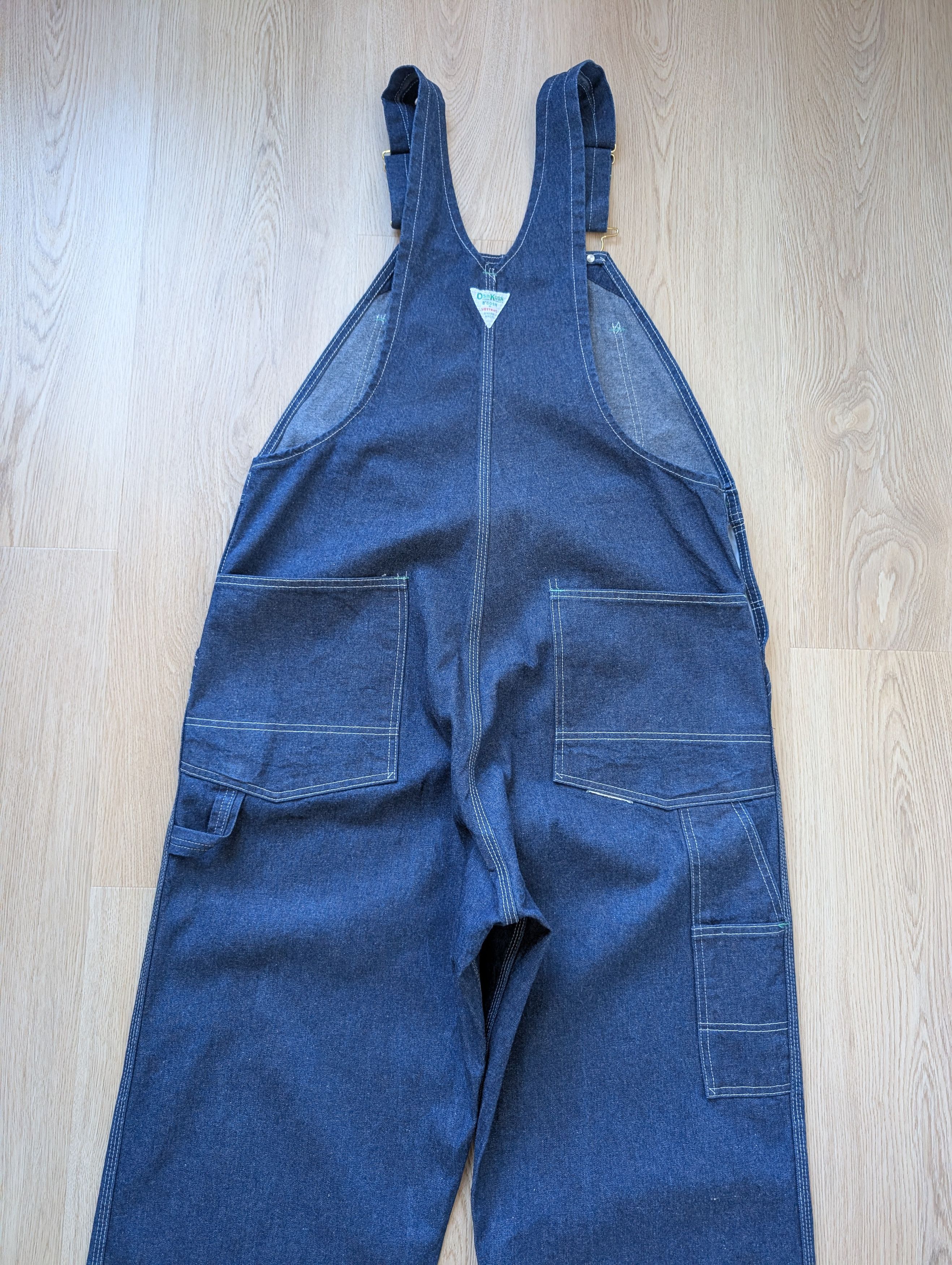 Other Vintage OshKosh B'gosh Vestback Denim Overalls Mens 40 x 31 Size US 40 / EU 56 - 10 Thumbnail