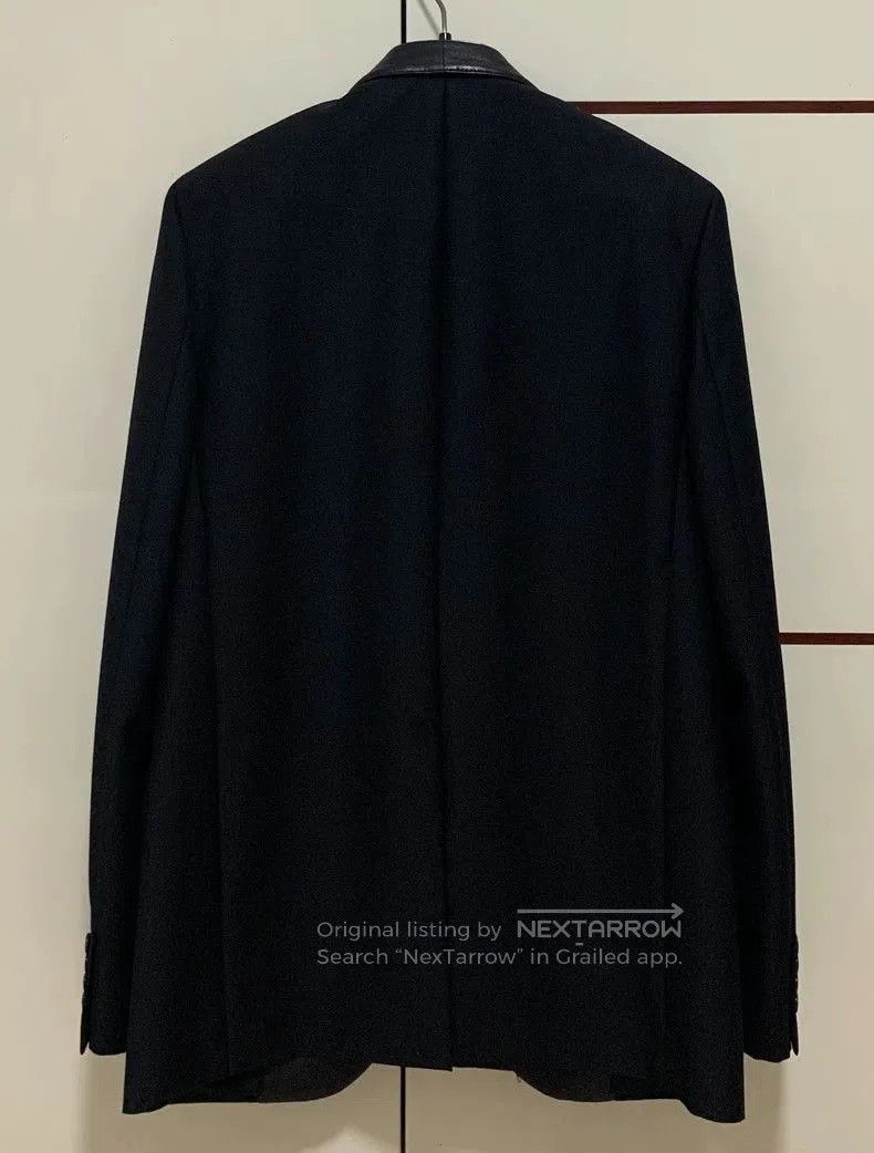 Saint Laurent Paris Saint Laurent SLP Runway Fringe Leather Collar Blazer Size US M / EU 48-50 / 2 - 2 Thumbnail