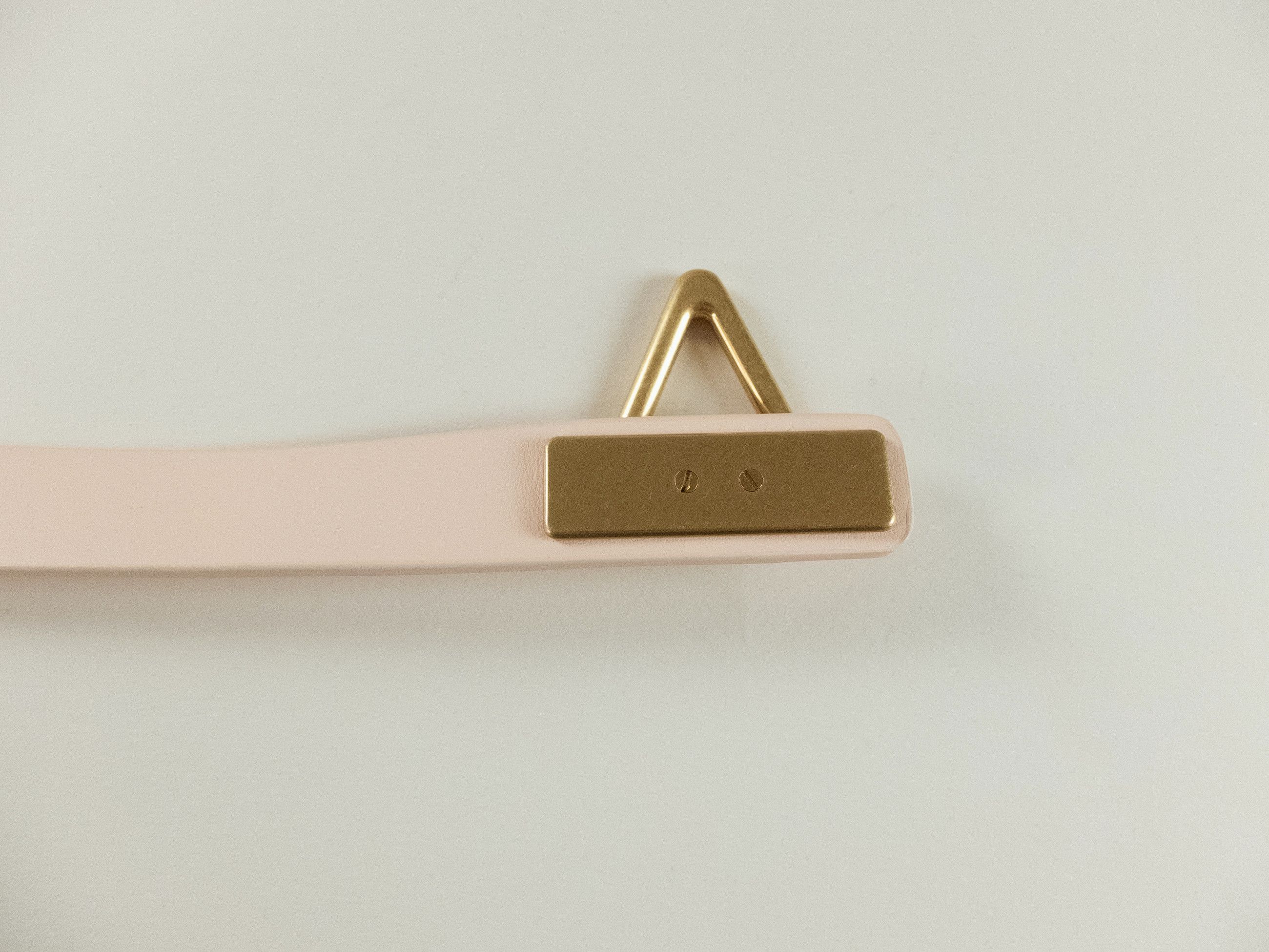 Bottega Veneta BOTTEGA VENETA Point Lock melon nude triangle leather belt Size ONE SIZE - 6 Thumbnail