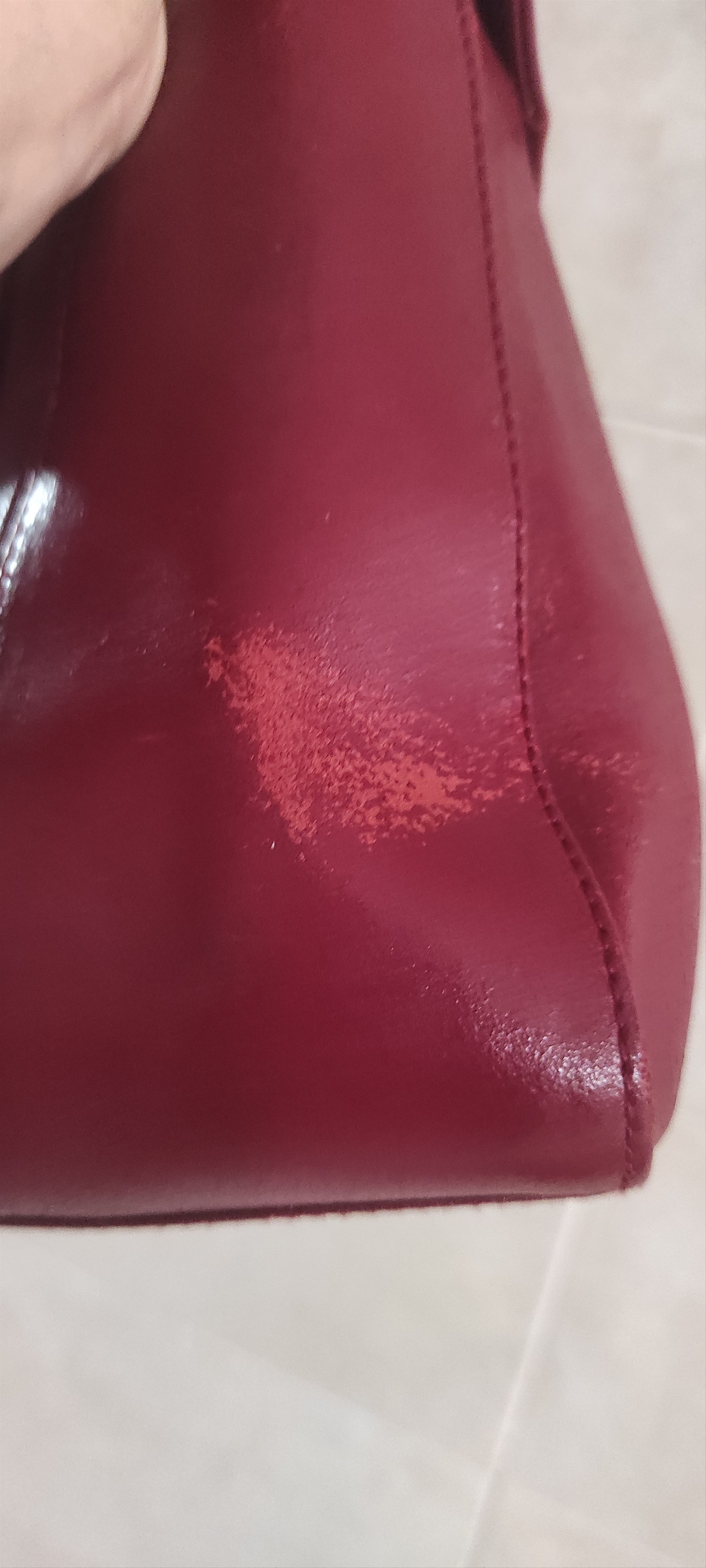 Balenciaga × Genuine Leather × Vintage Vintage Balenciaga Burgundy Monogram Shoulder Bag. Size ONE SIZE - 13 Thumbnail