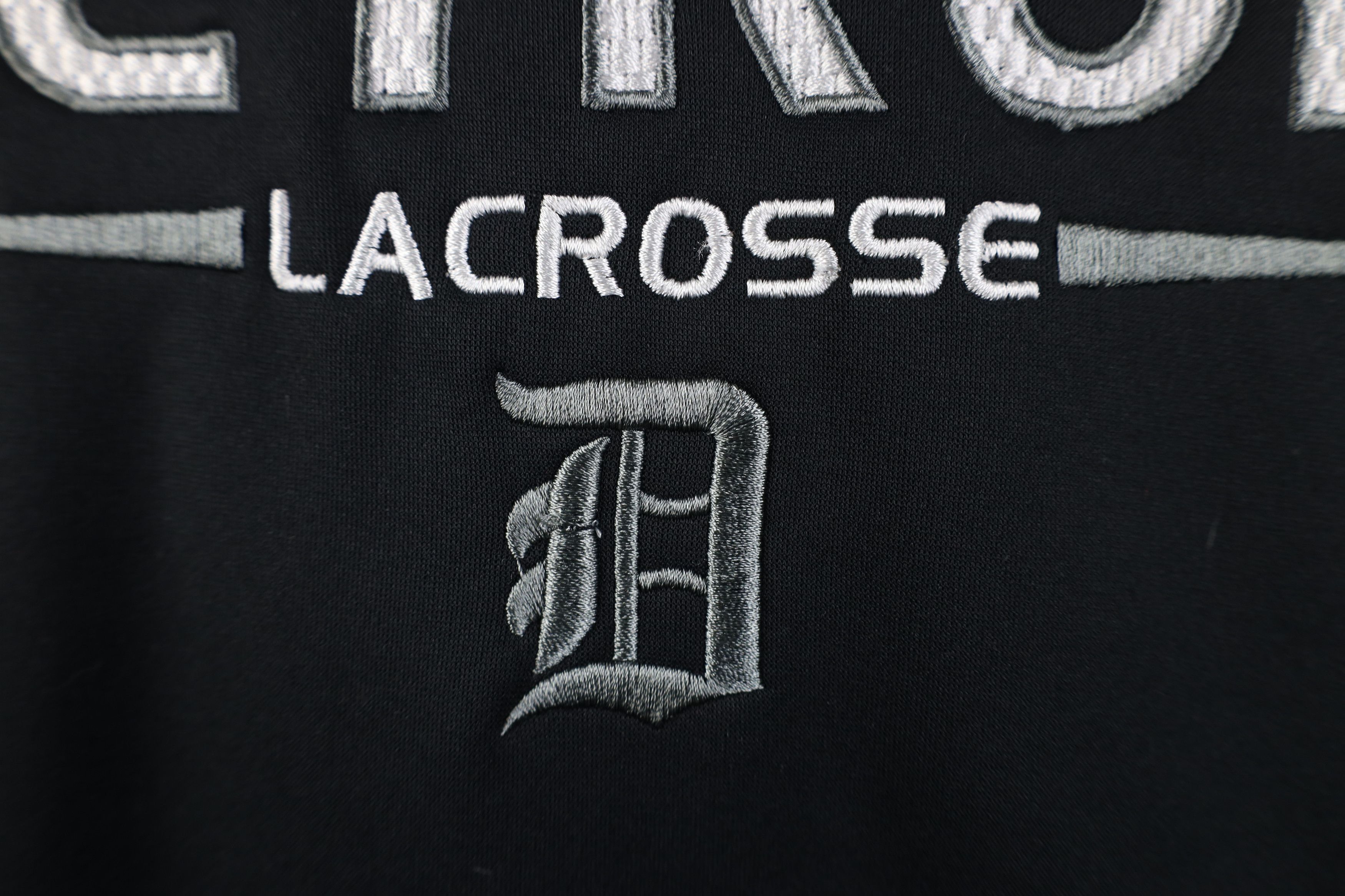 Nike Vintage Nike Scott Mini Swoosh Detroit Lacrosse Hoodie Black Size US M / EU 48-50 / 2 - 6 Thumbnail