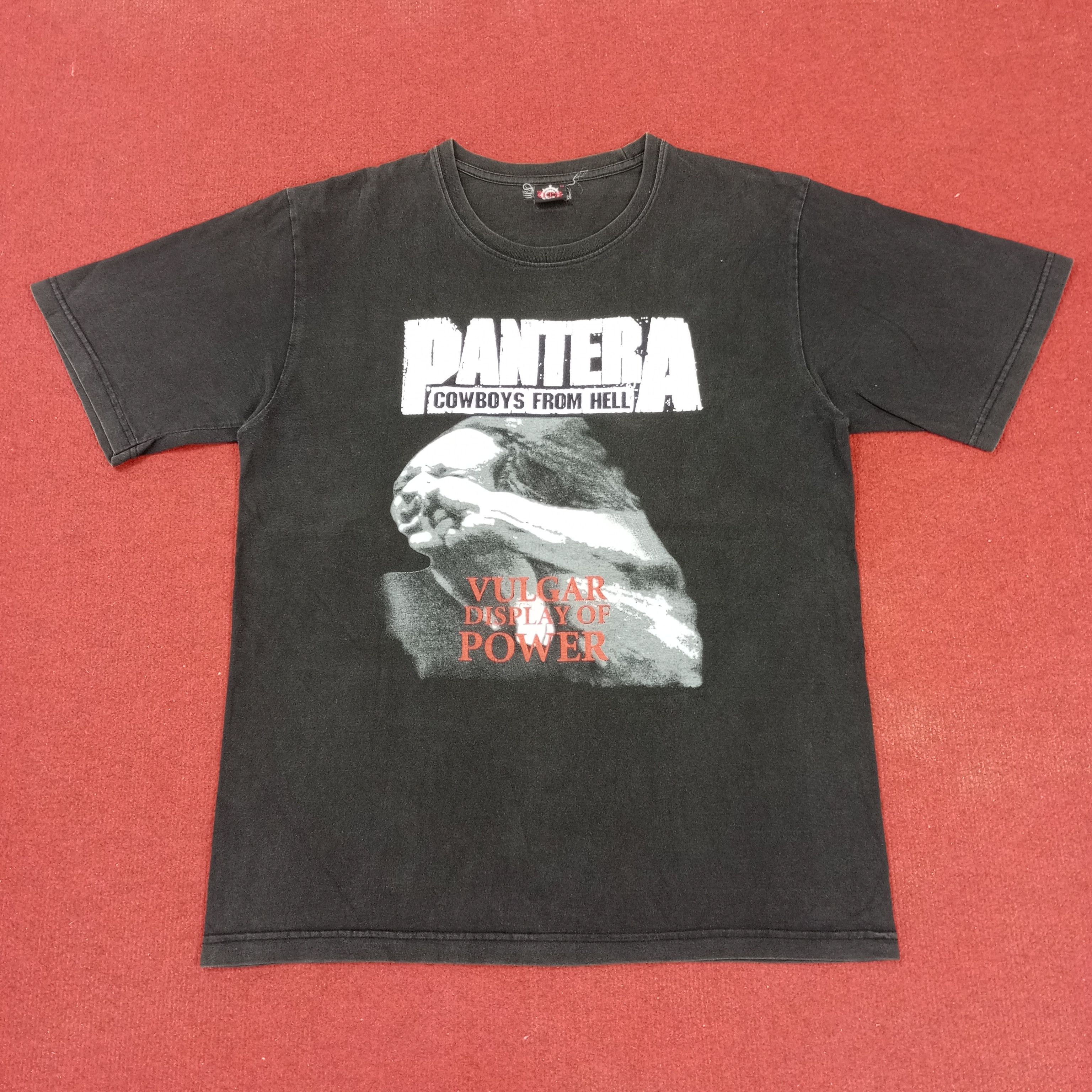 Band Tees × Vintage Pantera Cowboys From Hell Rock Band Tshirt Size US L / EU 52-54 / 3 - 1 Thumbnail