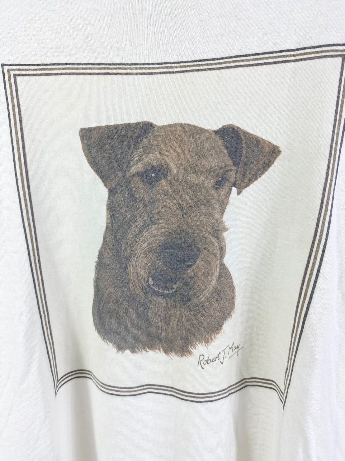Vintage Vintage Dog Art By Robert May Graphic Tee Size US XL / EU 56 / 4 - 2 Thumbnail