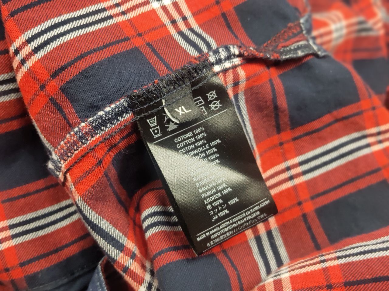 John Richmond John Richmond Design Oversized Red Black Check Flannel Shirt Size US XL / EU 56 / 4 - 15 Thumbnail