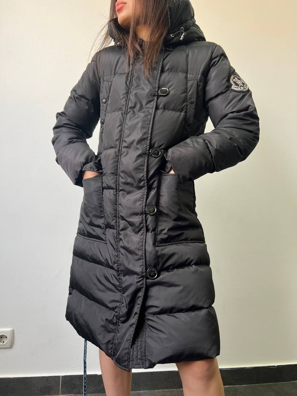 Moncler moncler big logo long puffer jacket coat Size S / US 4 / IT 40 - 2 Thumbnail