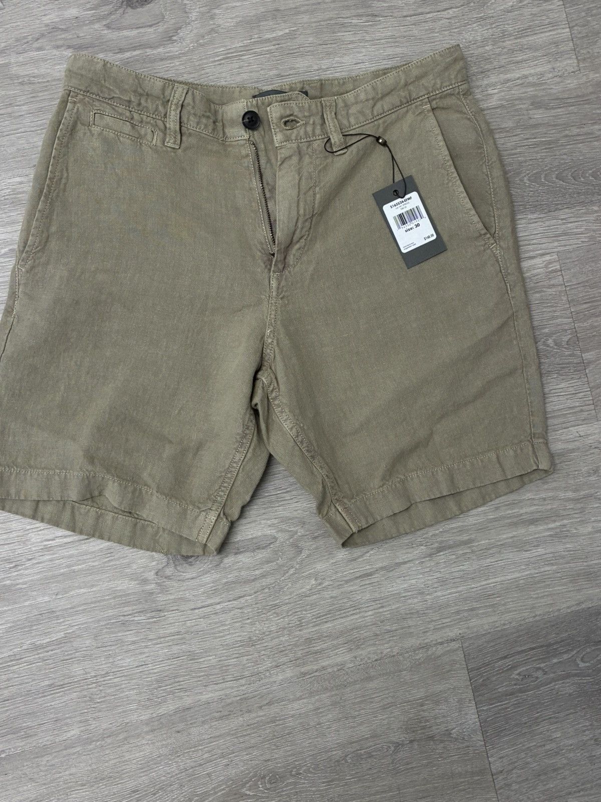 John Varvatos Johny Flat Front Linen Blend Shorts 30 Size US 30 / EU 46 - 10 Thumbnail