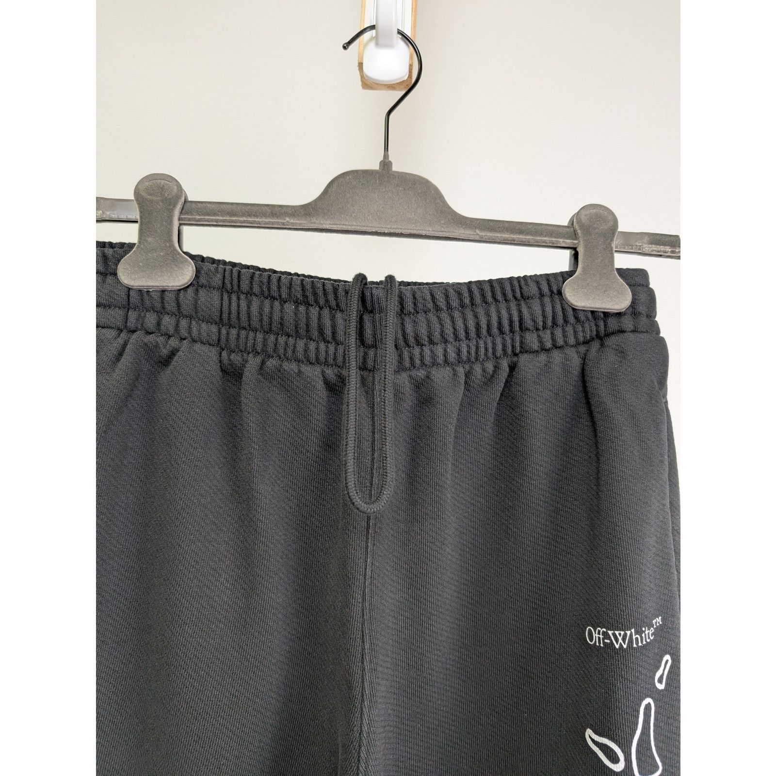 Off-White o1rshd1 Graffiti Layers Slim Sweatpants / Joggers in Black Size US 30 / EU 46 - 6 Thumbnail