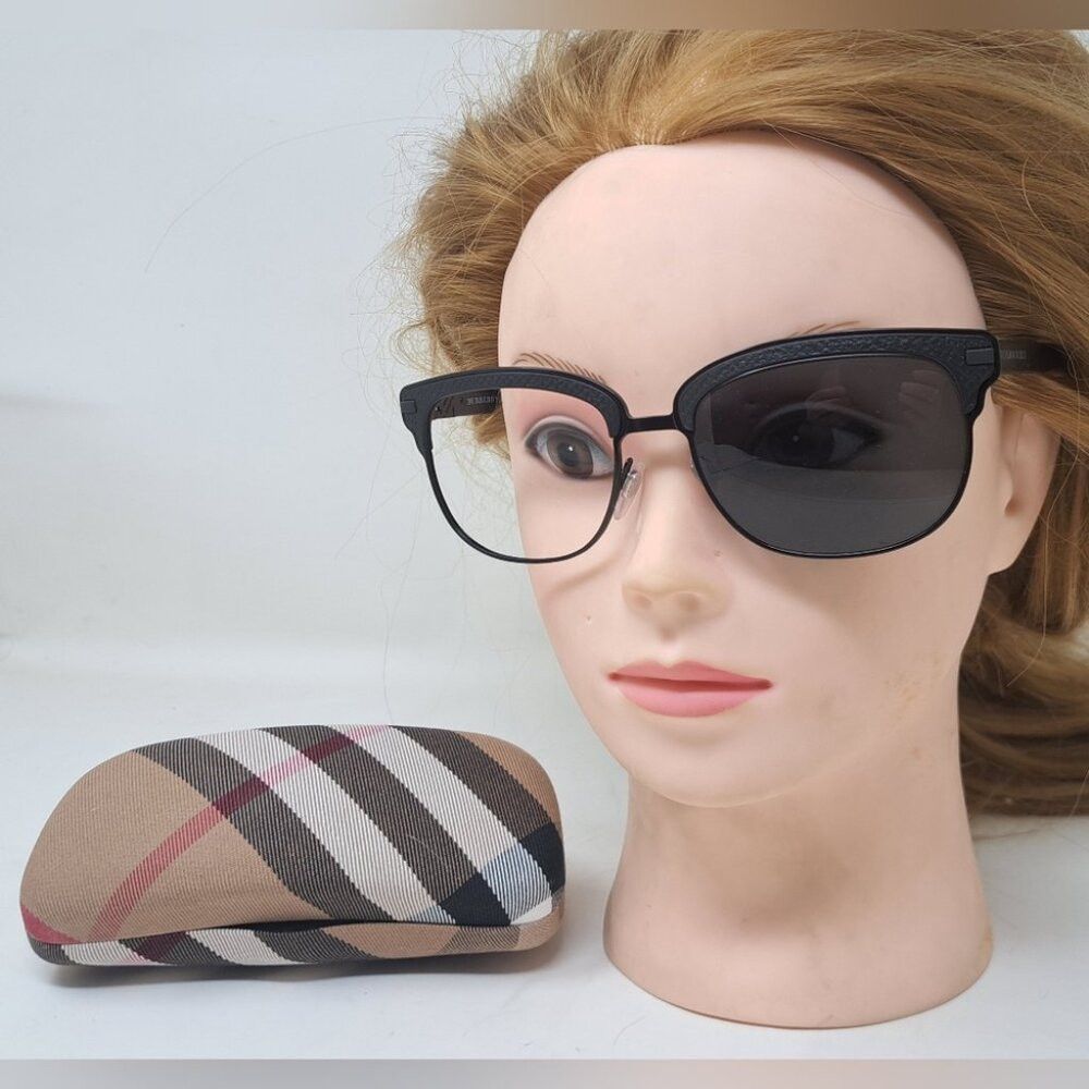 Burberry Burberry Women's Sunglasses Frames Only Round Black Matte B Size ONE SIZE - 1 Thumbnail