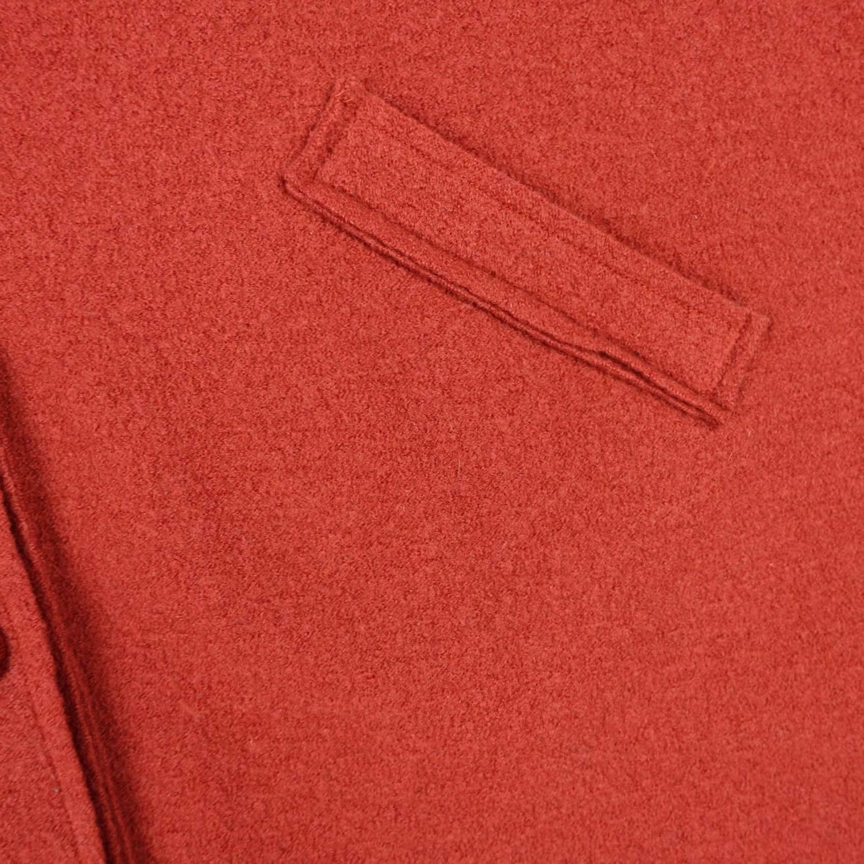 Vintage Evatralala Paris Cape Wool Red Hooded One Size Womens France Made in France Size ONE SIZE - 4 Thumbnail