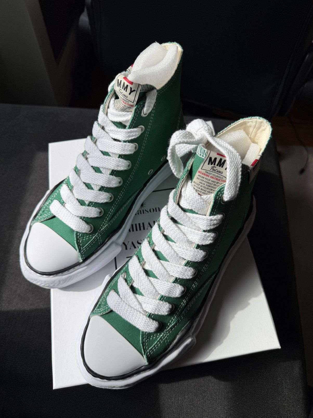 Maison MIHARA YASUHIRO maison mihara yasuhiro high top sneakers Green Size US 10 / EU 43 - 9 Thumbnail
