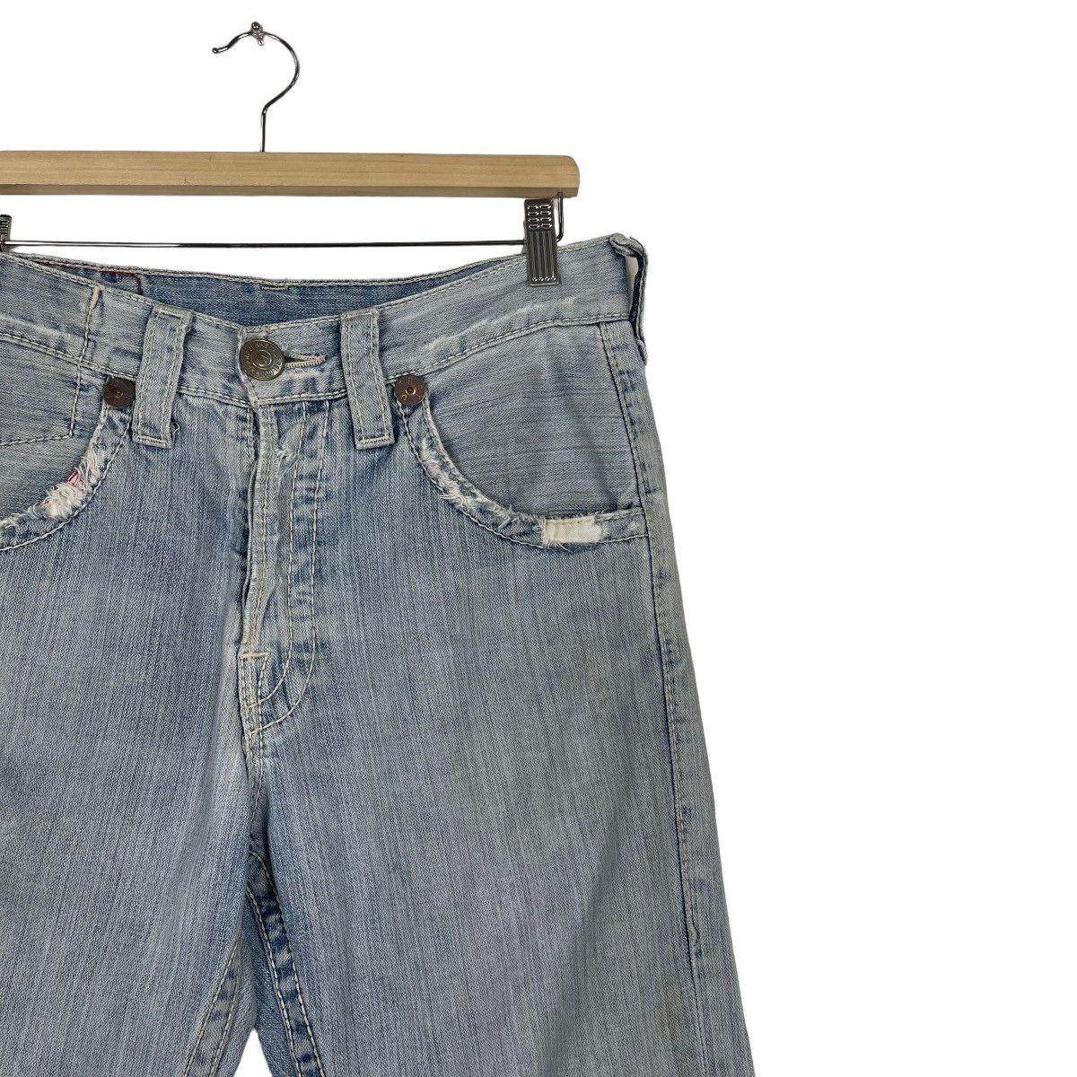 If Six Was Nine 🔥TRUE RELIGION MADE IN USA DISTRESSED RIPPED JEANS Size US 32 / EU 48 - 5 Thumbnail