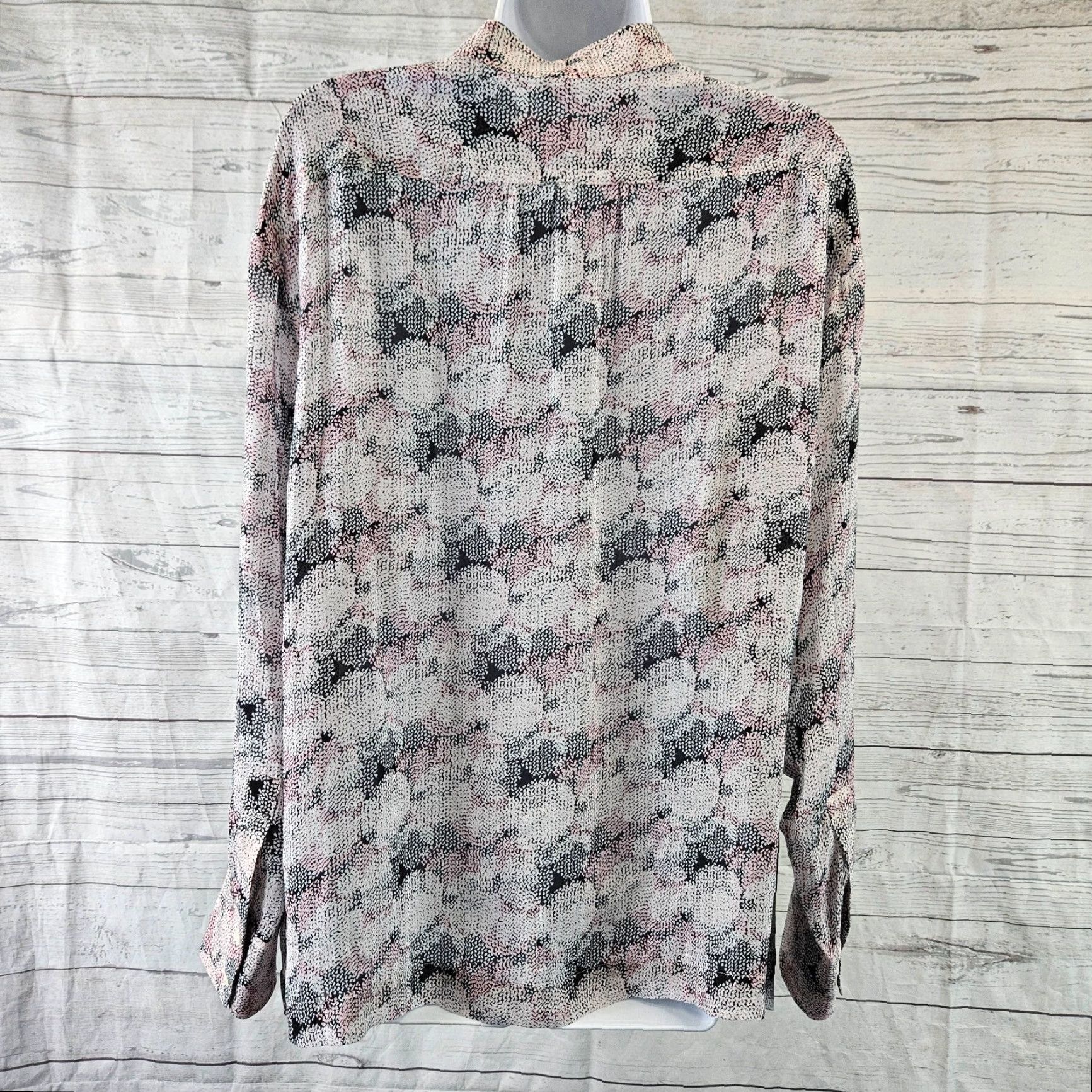Reiss Reiss Blouse Womens Maggie Circle Print Sz 10 Long Sleeve Viscose Multicolor Black Pink Popular Keywords 90s Theme Womens Size L / US 10 / IT 46 - 4 Thumbnail